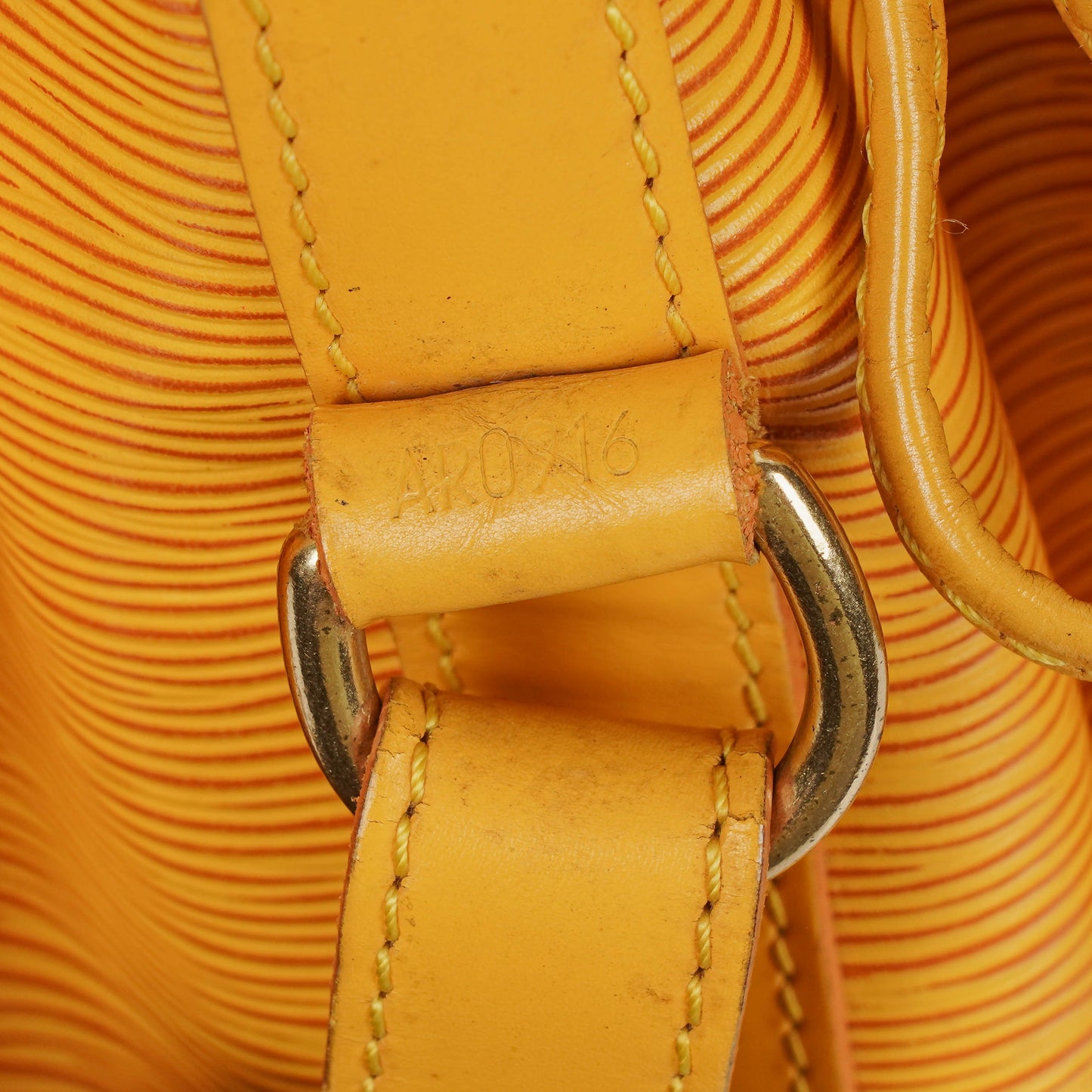 Louis Vuitton Petit Noe Yellow EPI Leather Shoulder Bag