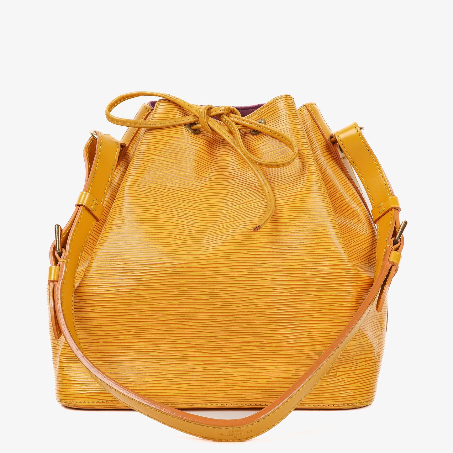 Louis Vuitton Petit Noe Yellow EPI Leather Shoulder Bag