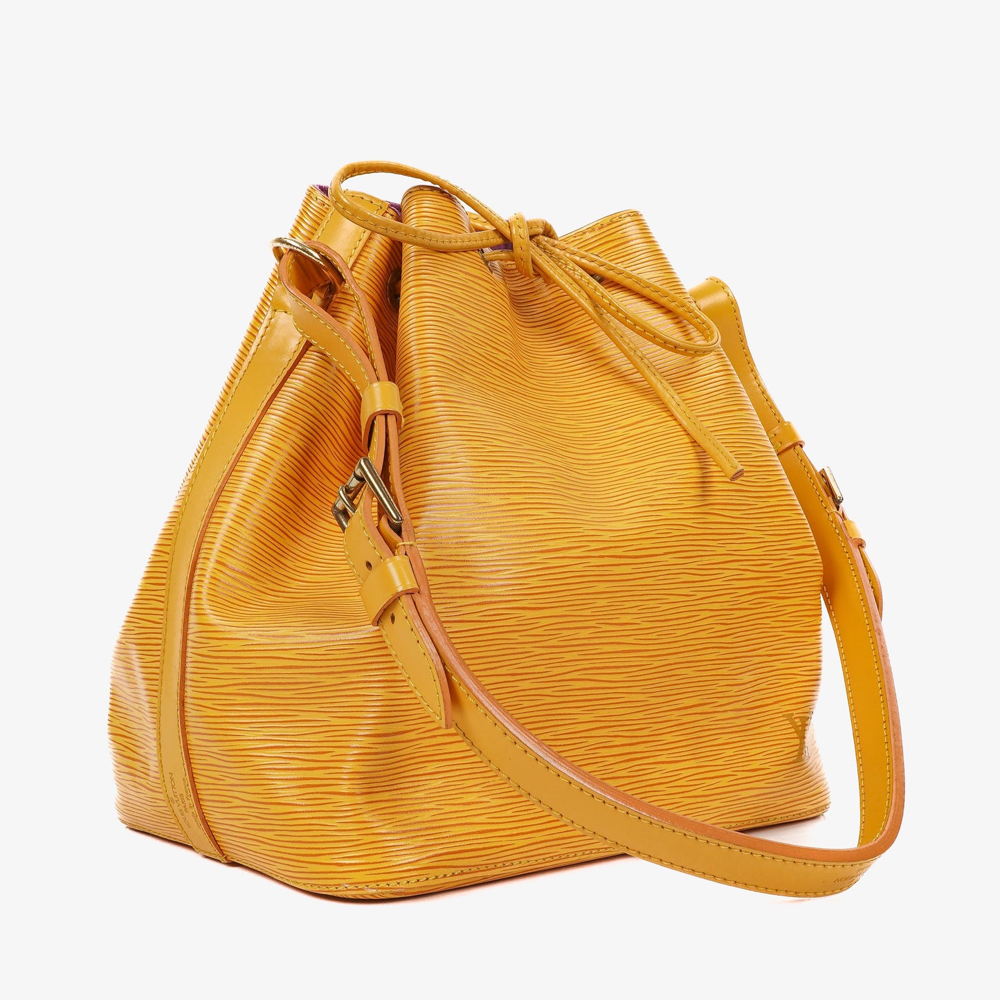 Louis Vuitton Petit Noe Yellow EPI Leather Shoulder Bag