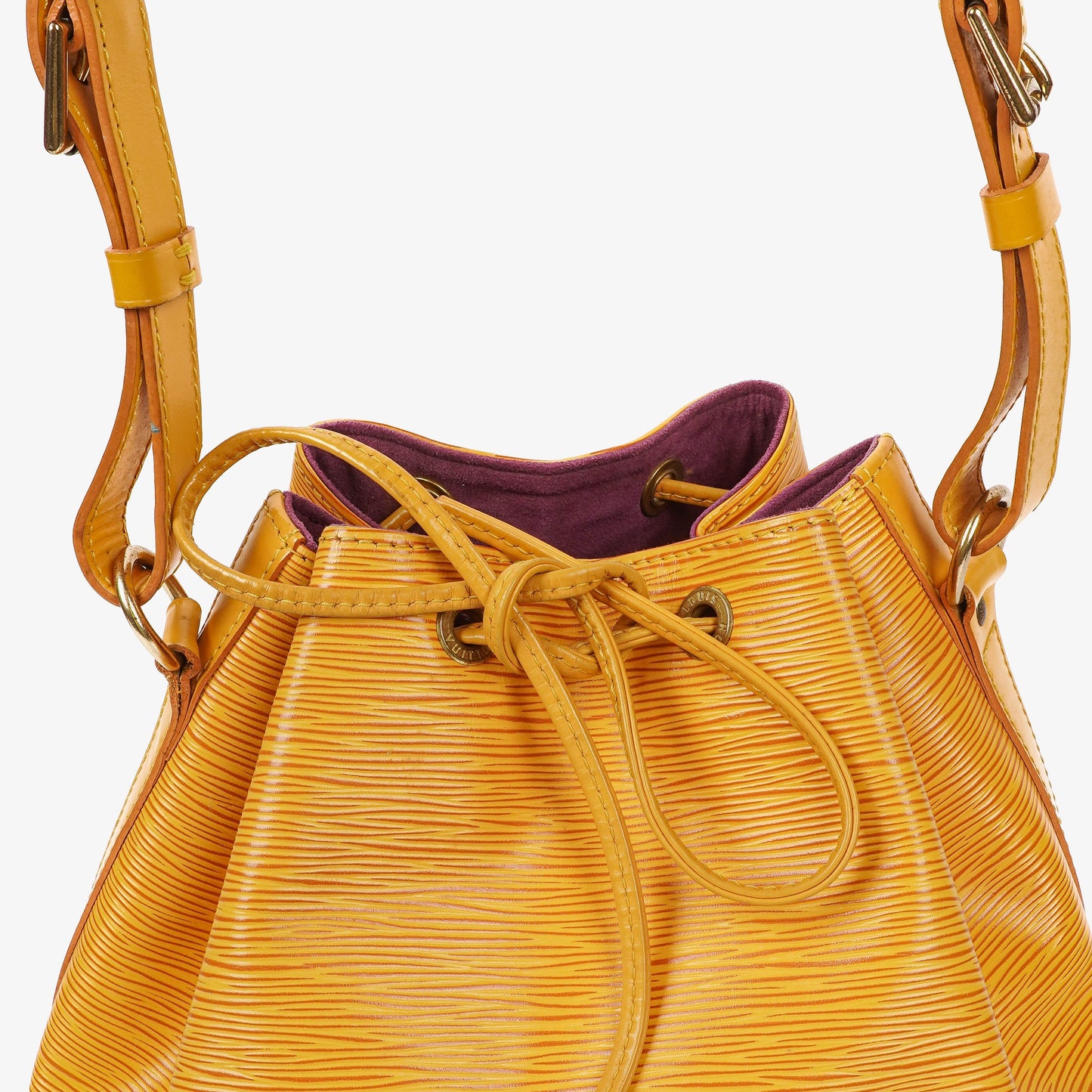 Louis Vuitton Petit Noe Yellow EPI Leather Shoulder Bag