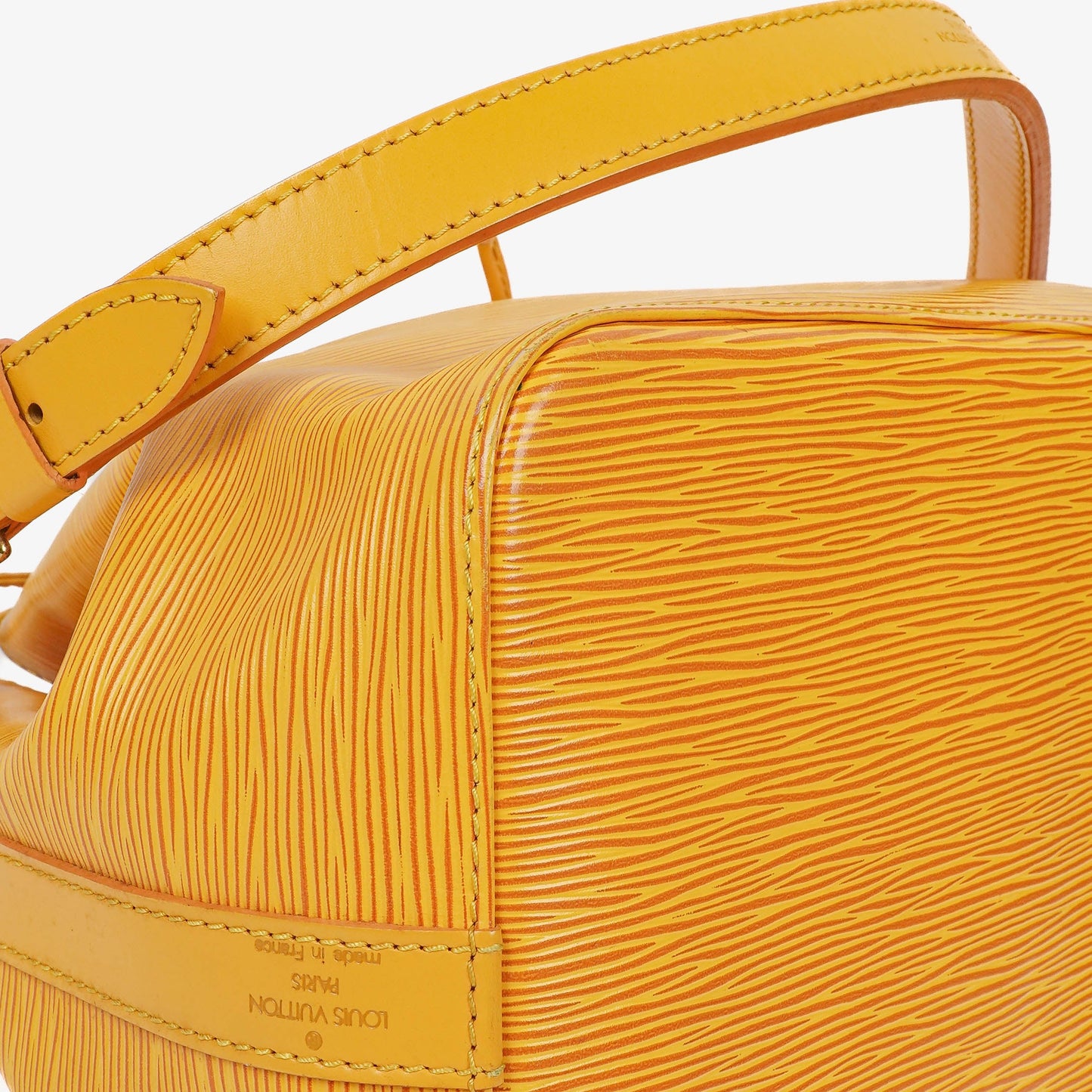 Louis Vuitton Petit Noe Yellow EPI Leather Shoulder Bag