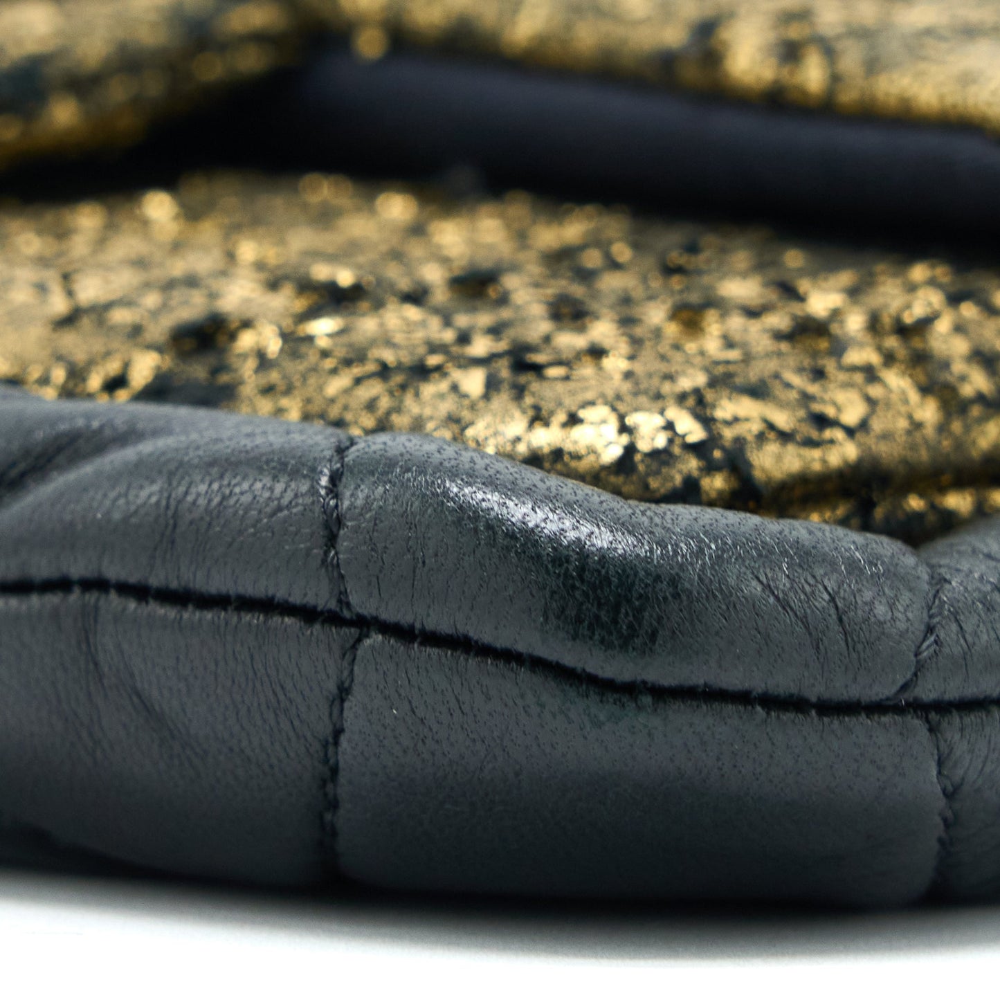 Chanel 12A Evening Bag Lambskin Black/Gold