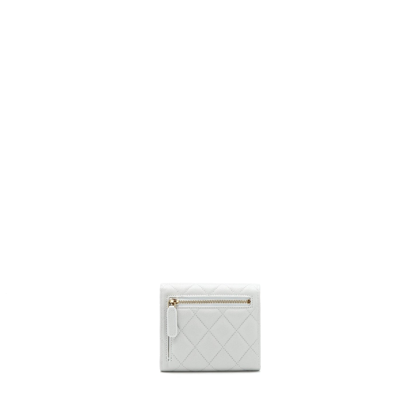 Chanel Classic Small Flap Wallet caviar Grey L