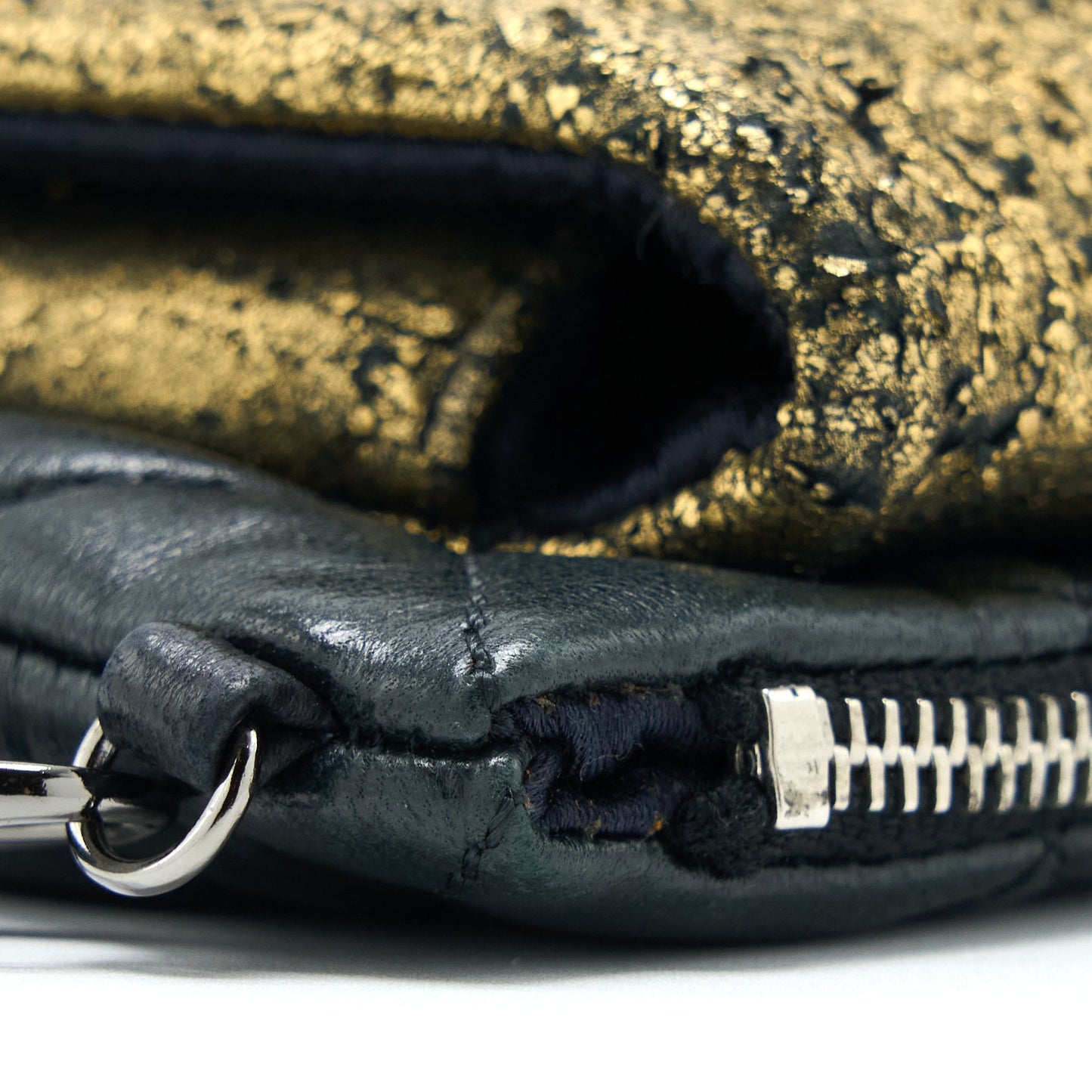 Chanel 12A Evening Bag Lambskin Black/Gold