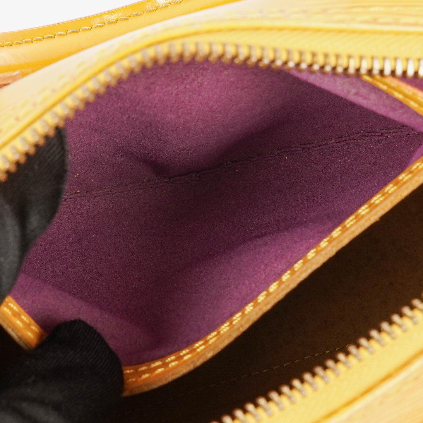 Louis Vuitton  25 Yellow EPI Leather Handbag