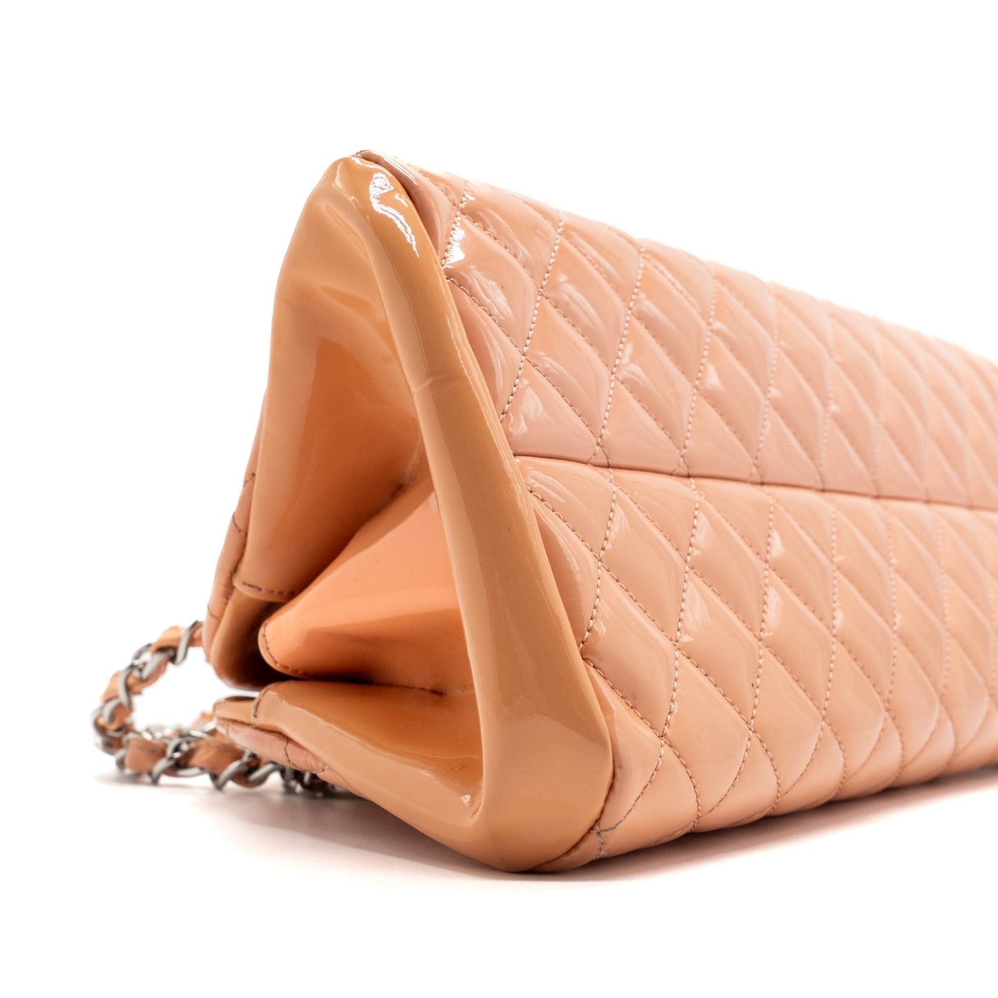 Chanel Shoulder Bag Patent Leather Pink