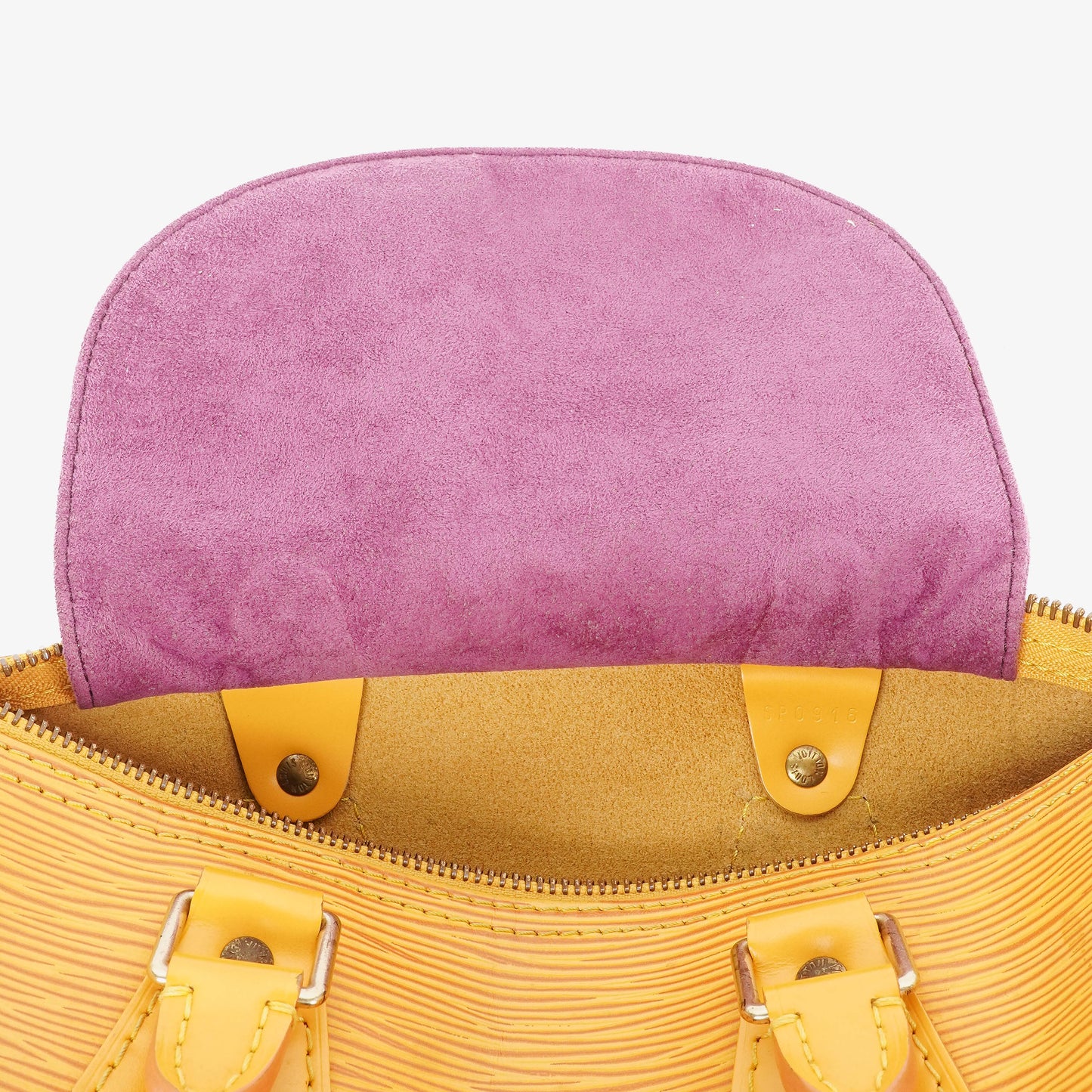 Louis Vuitton  25 Yellow EPI Leather Handbag