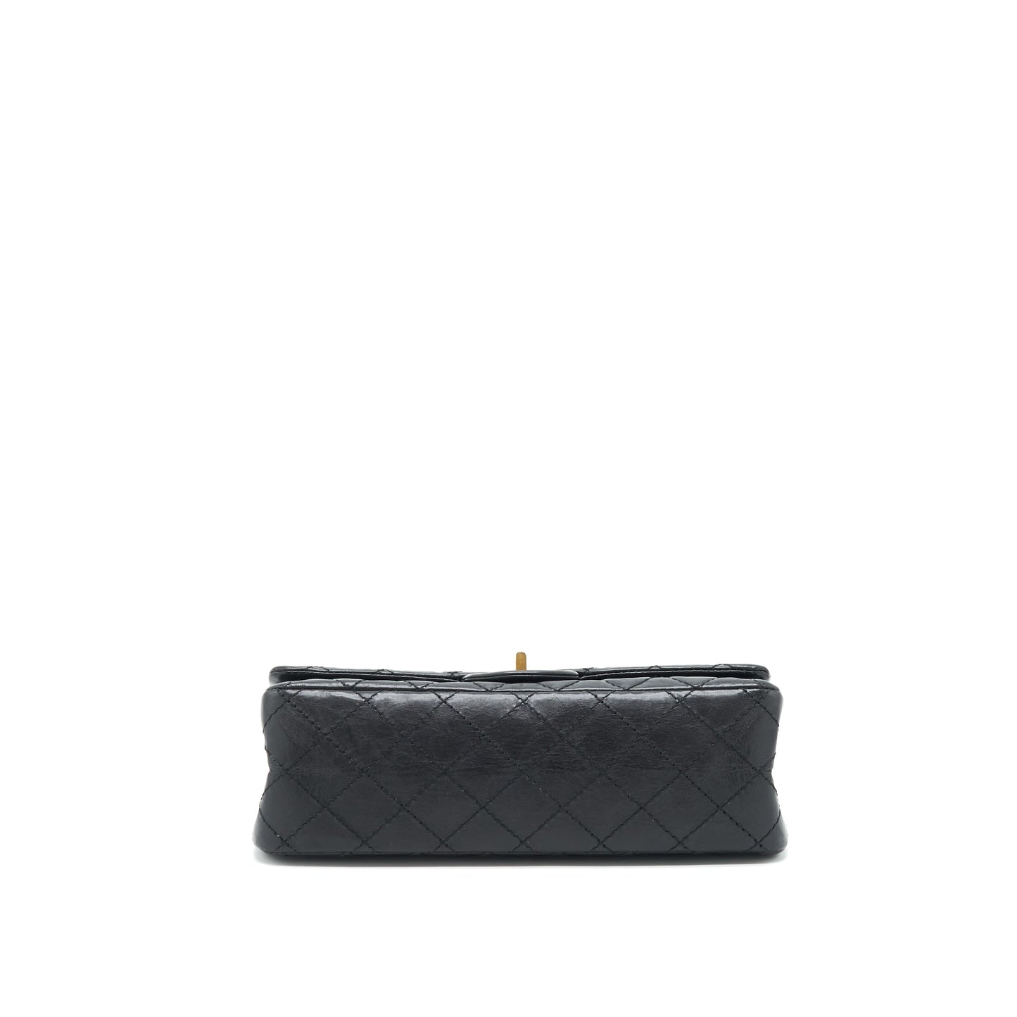 Chanel 2.55 225 Small reissue double flap bag aged Calfskin black