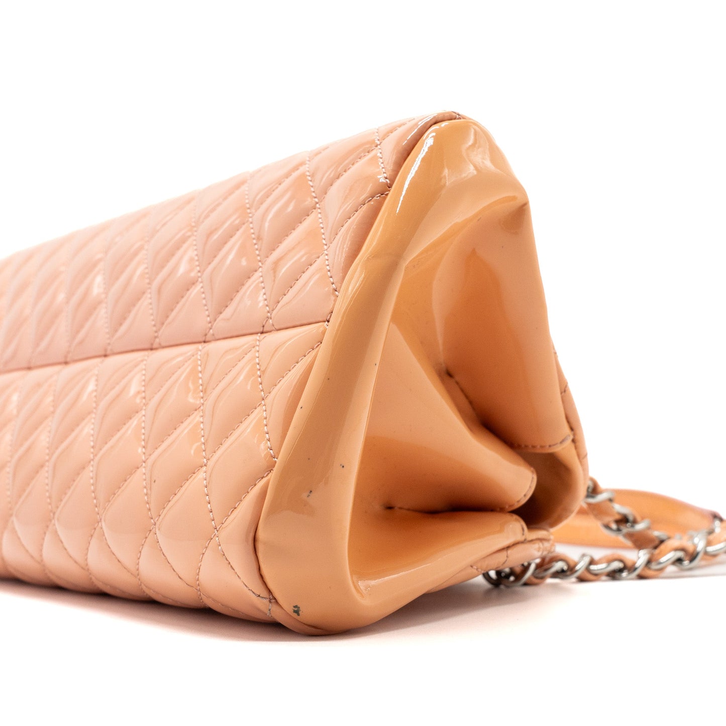 Chanel Shoulder Bag Patent Leather Pink