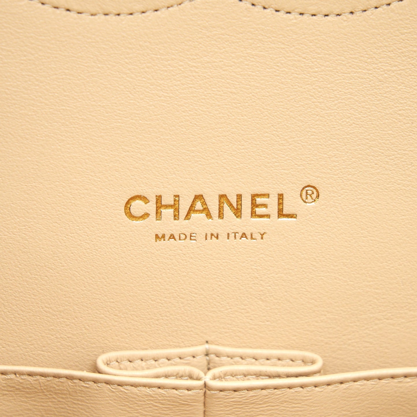 Chanel Maxi Classic Double Flap Bag Caviar beige