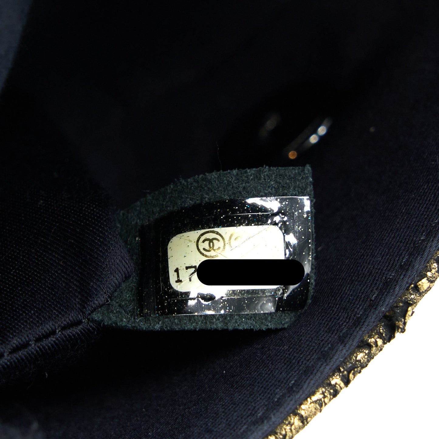 Chanel 12A Evening Bag Lambskin Black/Gold