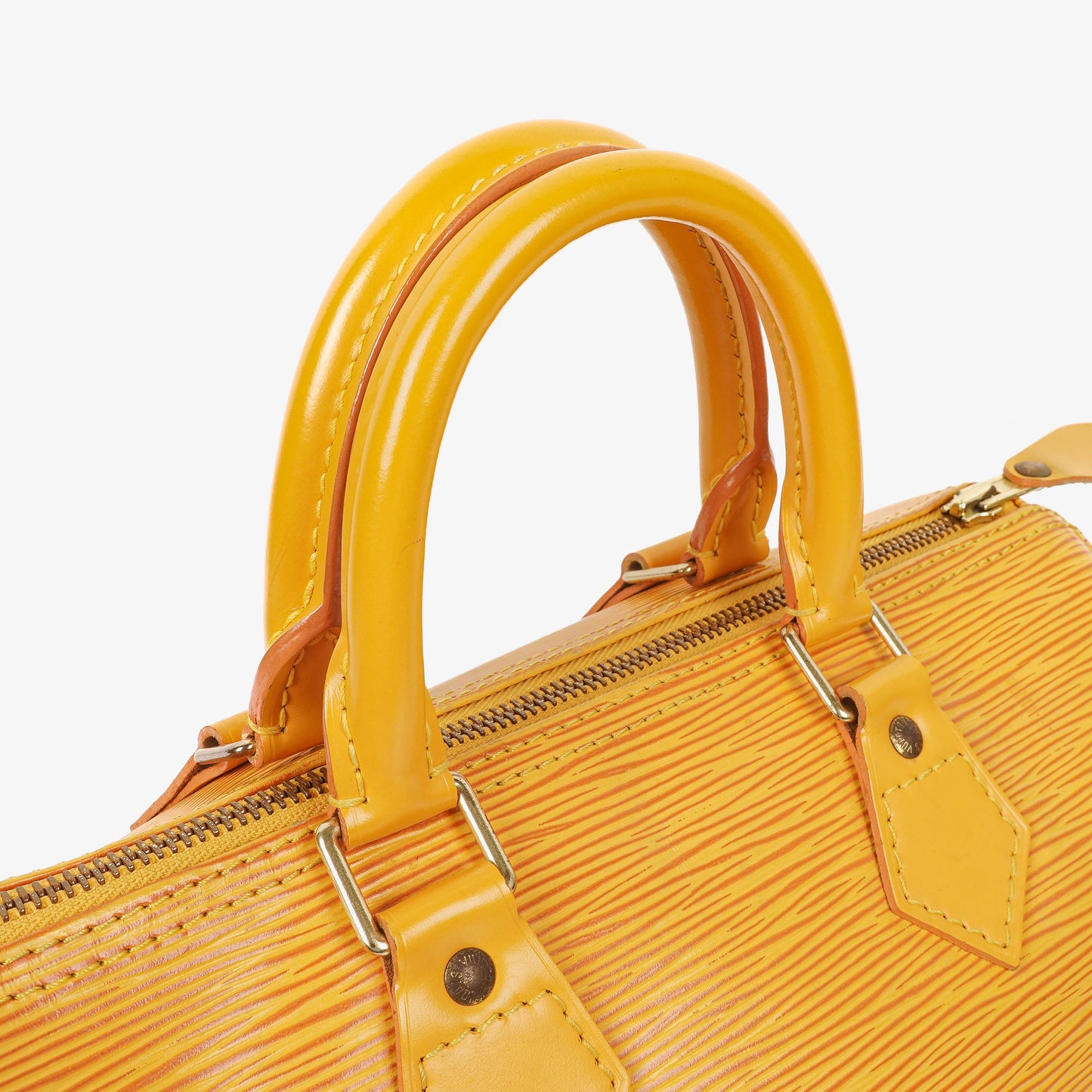 Louis Vuitton  25 Yellow EPI Leather Handbag