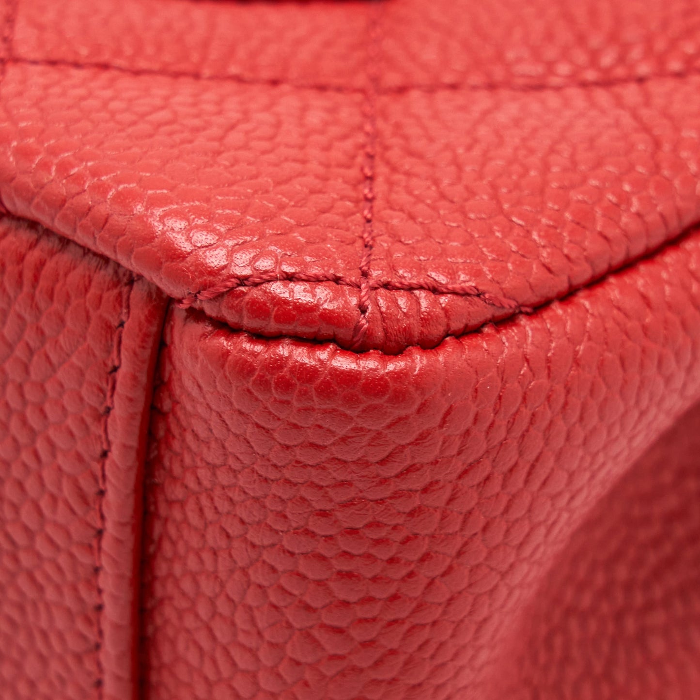 Chanel Filigree Flap Bag Caviar Red