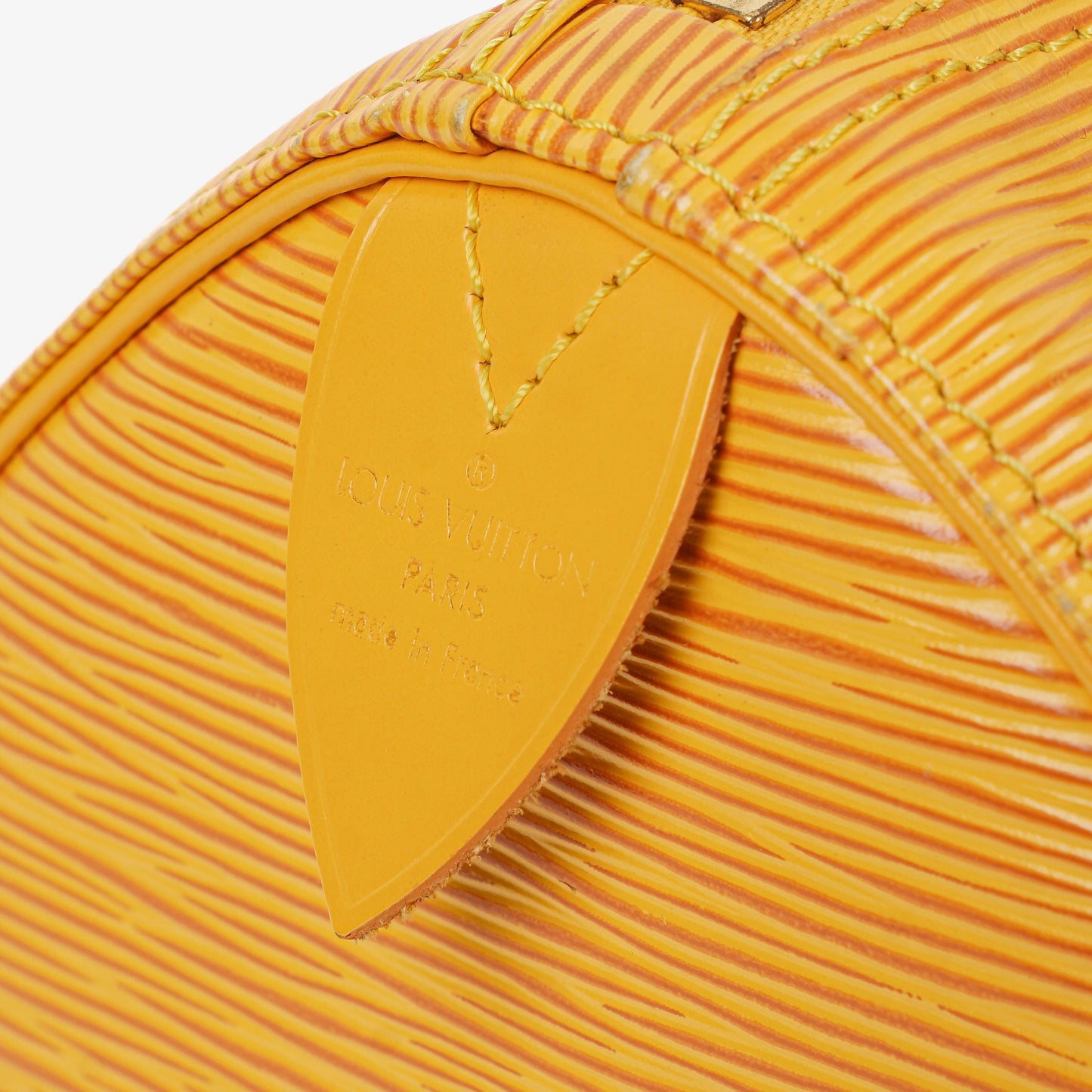 Louis Vuitton  25 Yellow EPI Leather Handbag