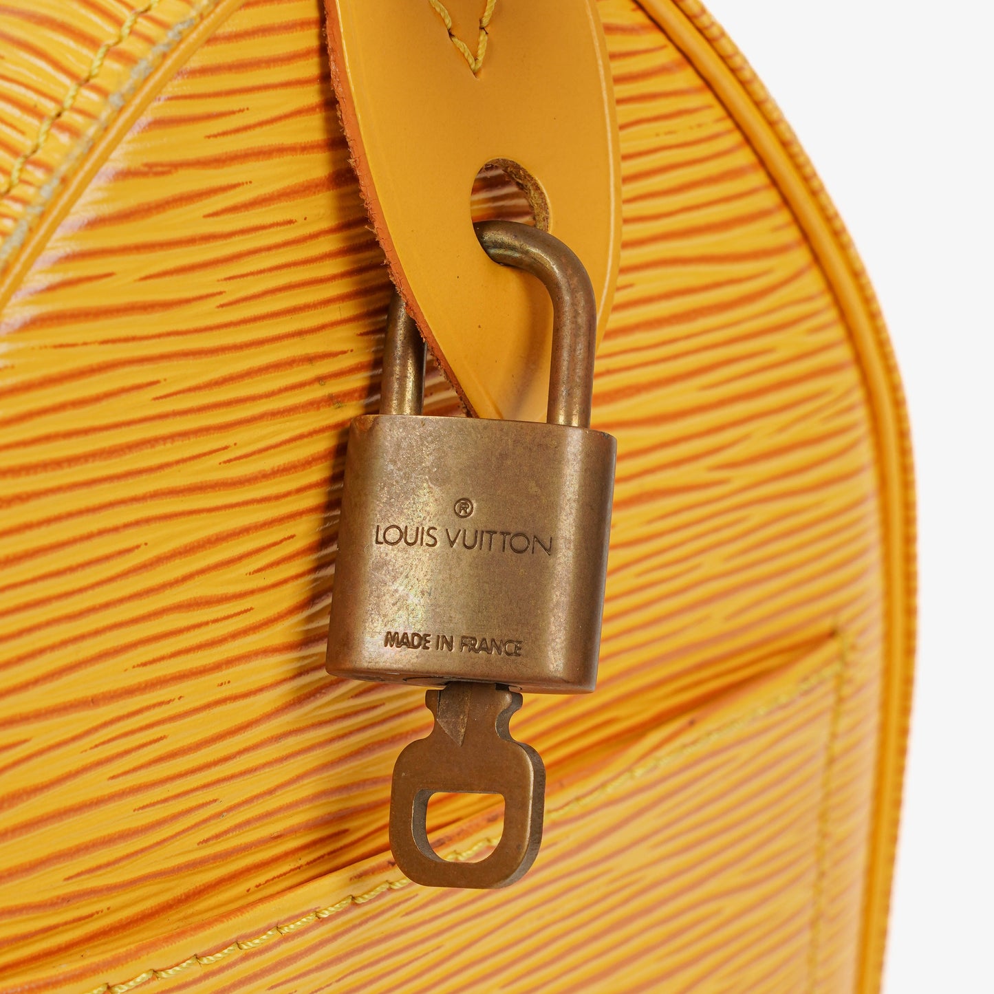 Louis Vuitton  25 Yellow EPI Leather Handbag