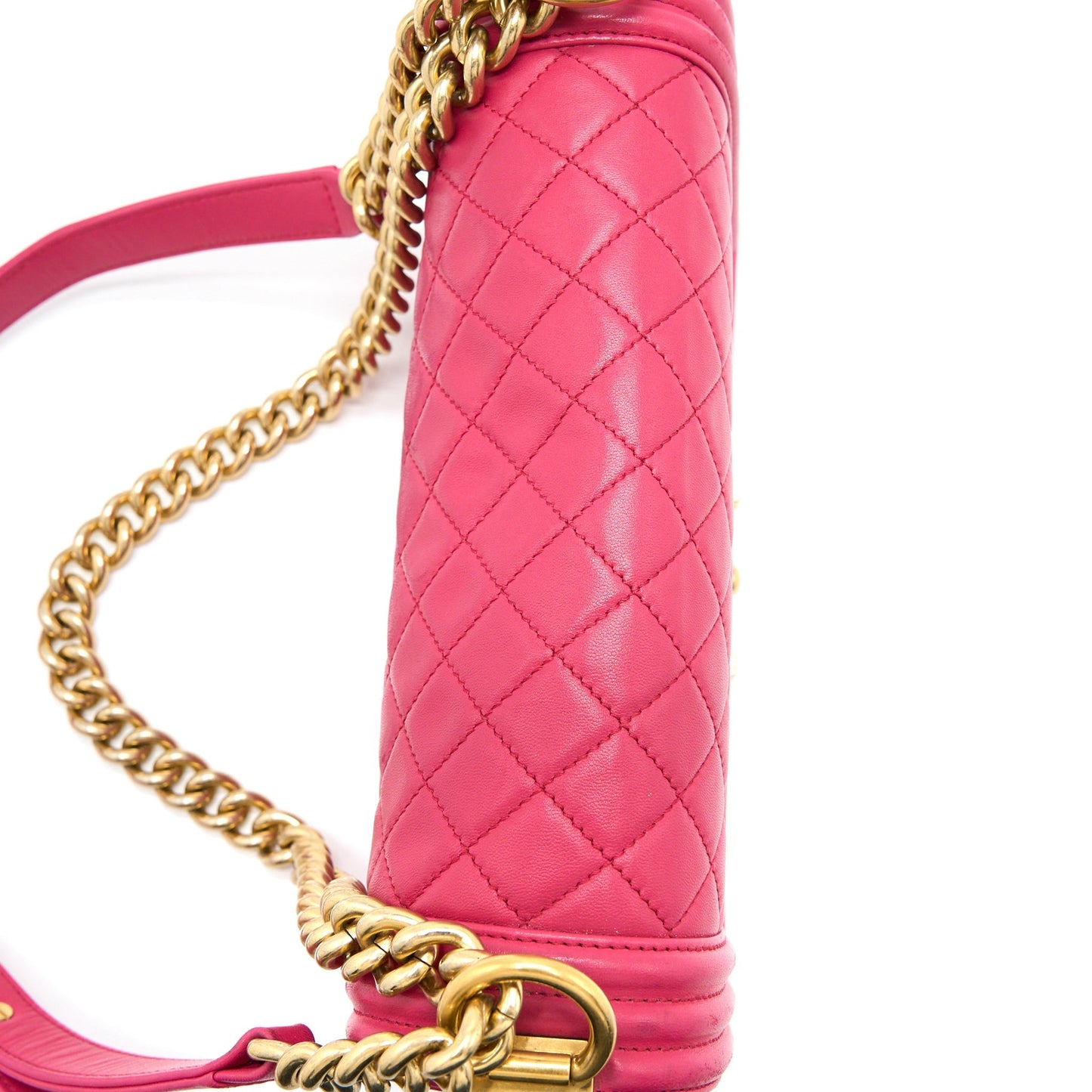 Chanel Medium Boy Bag Lambskin Pink