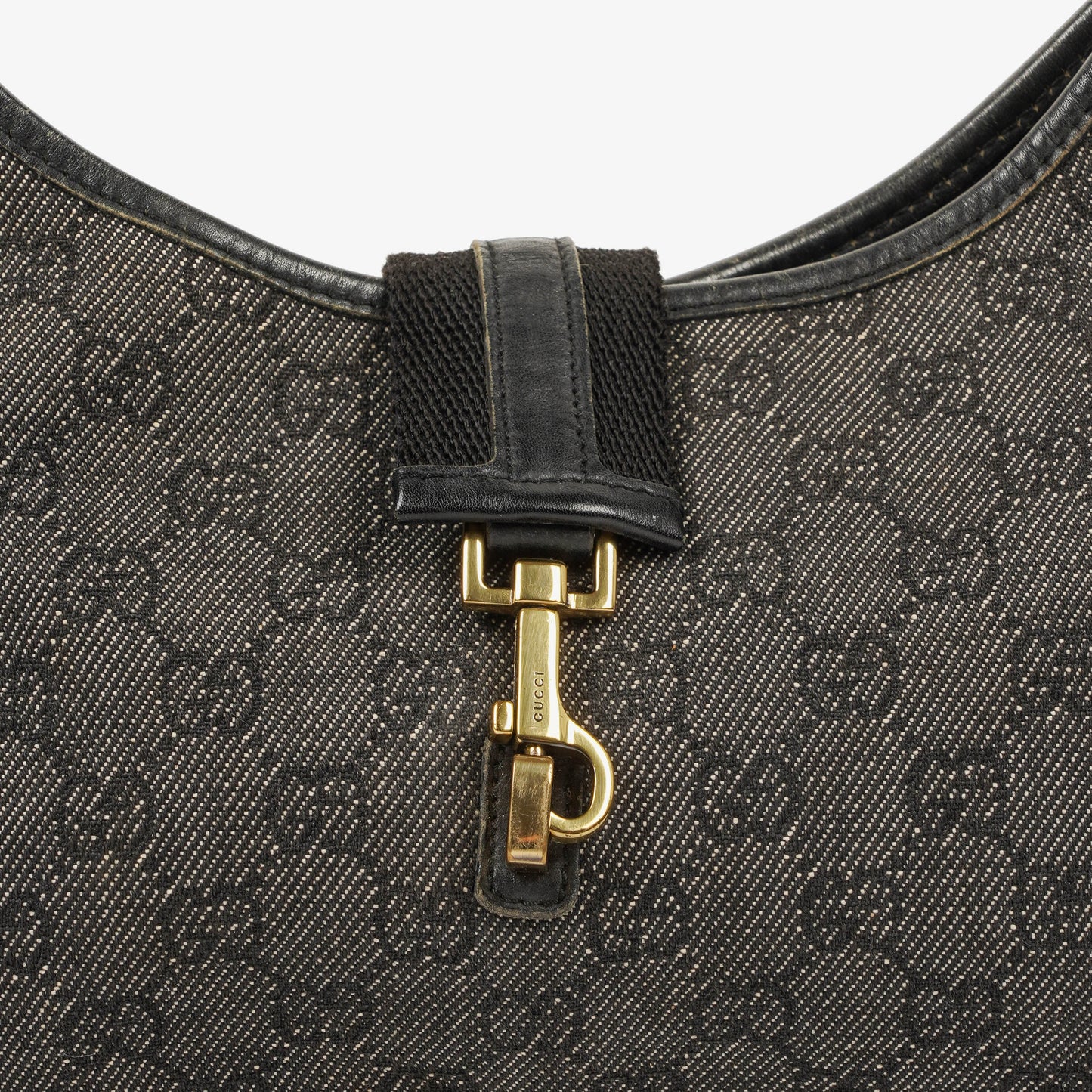 Gucci Denim Monogram Shoulder Bag