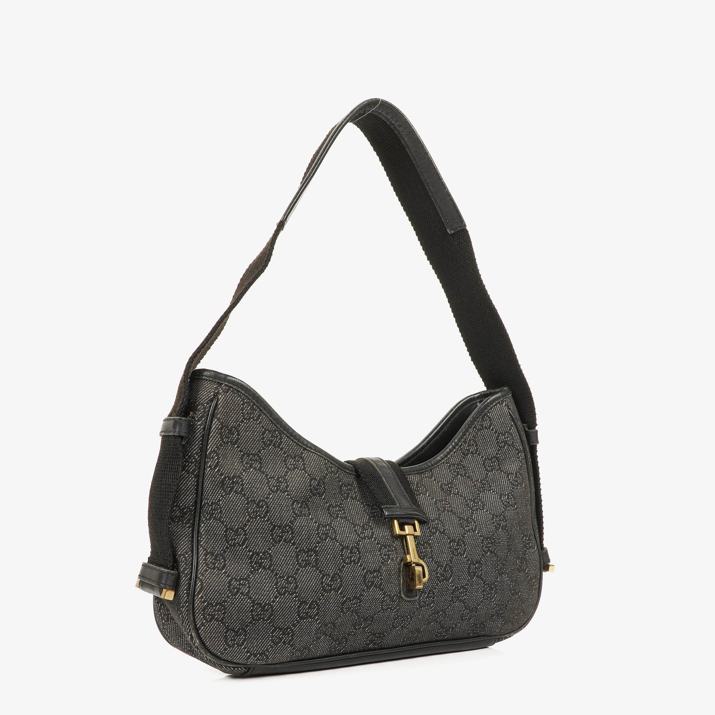 Gucci Denim Monogram Shoulder Bag