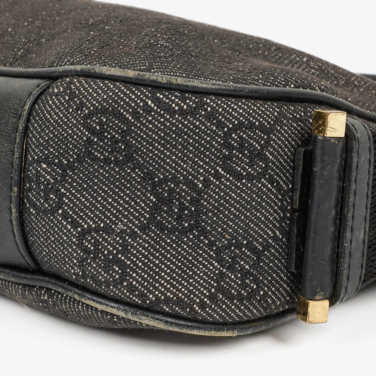 Gucci Denim Monogram Shoulder Bag