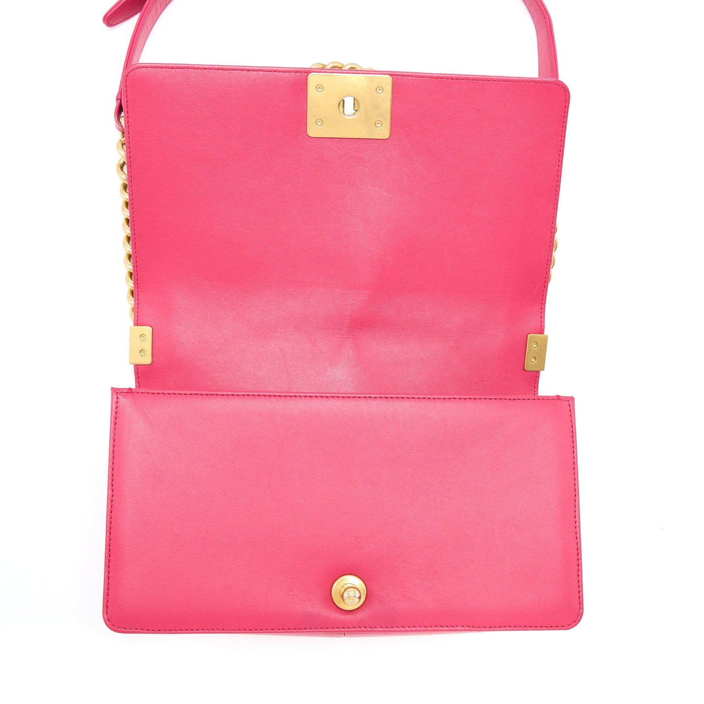 Chanel Medium Boy Bag Lambskin Pink
