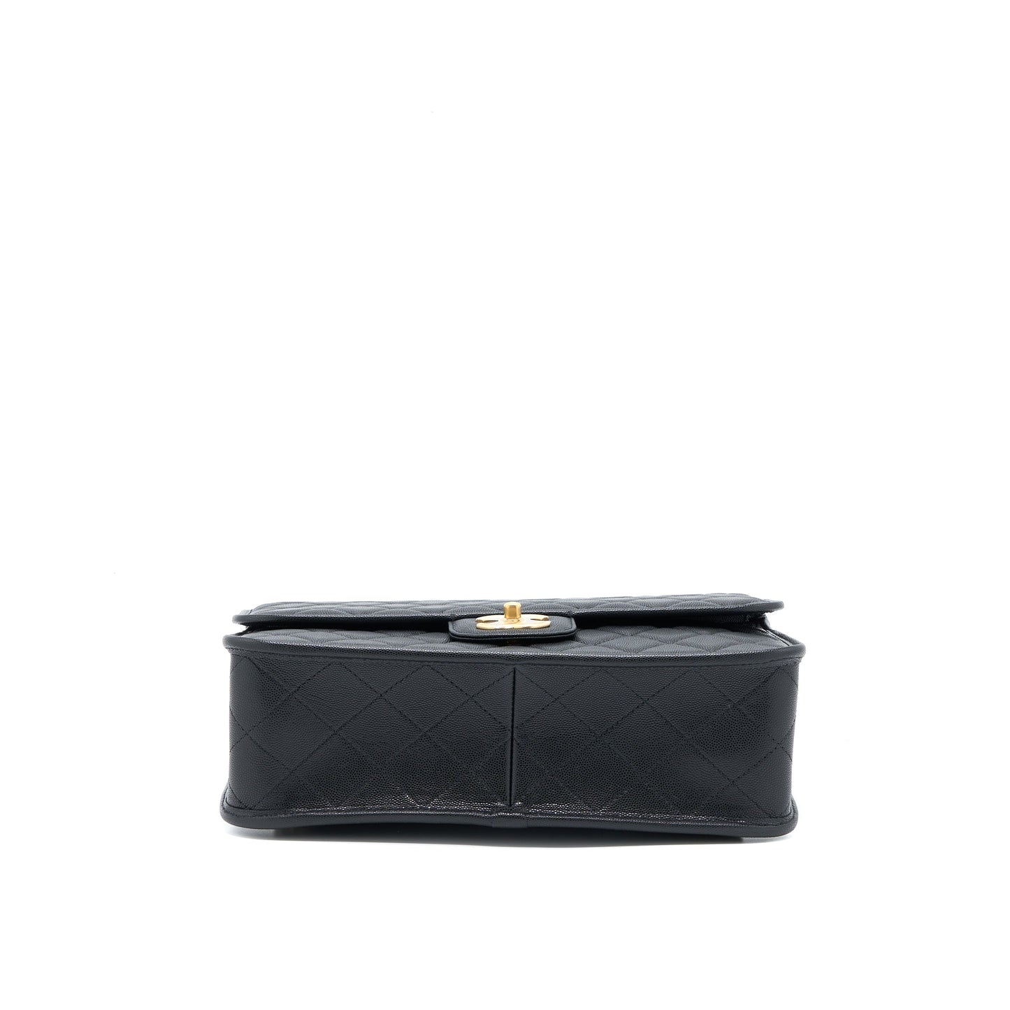 Chanel 22K Large Backpack Caviar Black Brushed  (Microchip)