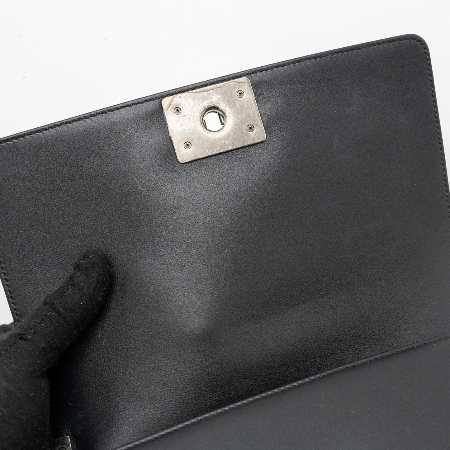 Chanel Medium Boy Bag lambskin black ruthenium hardware