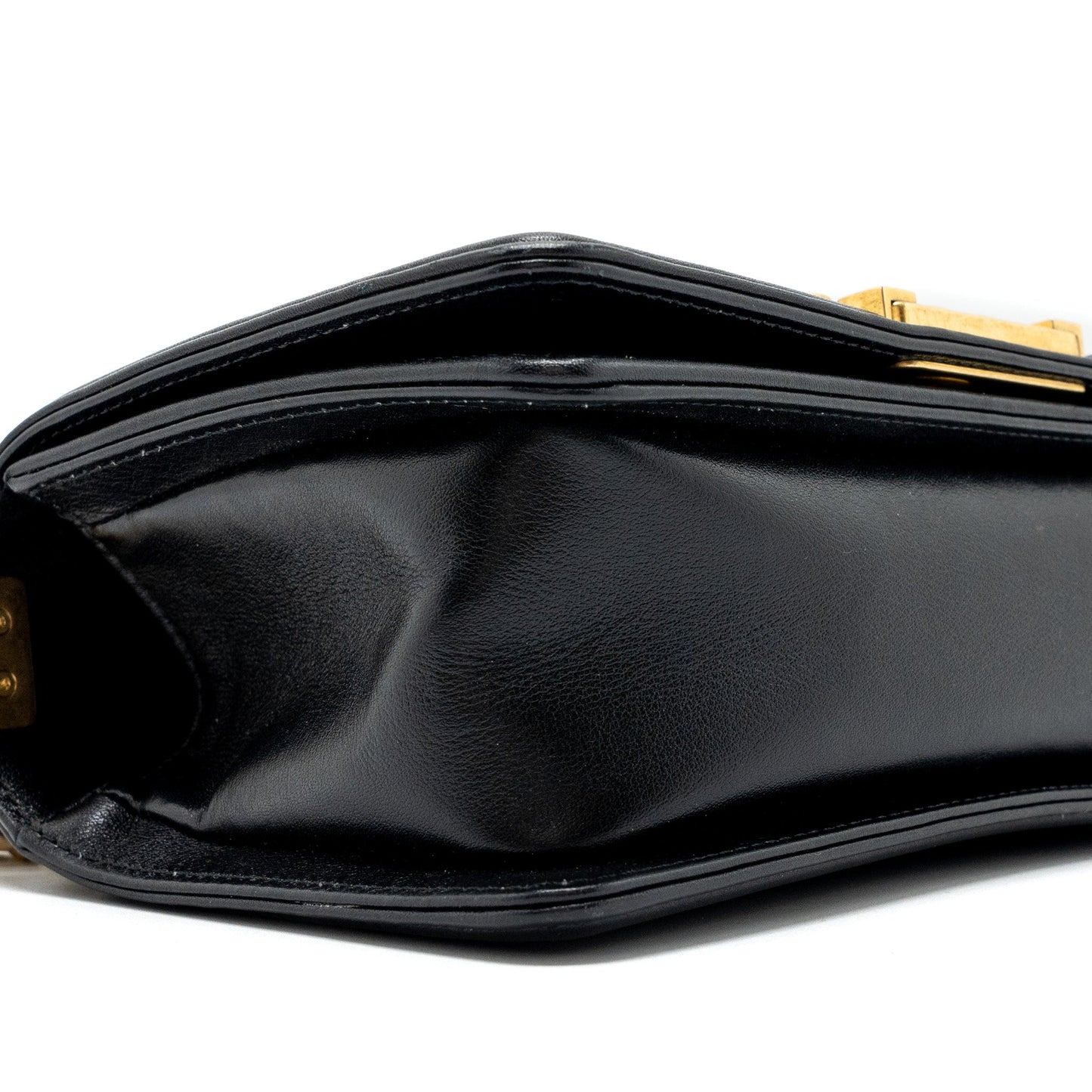 Chanel small boy bag Calfskin black