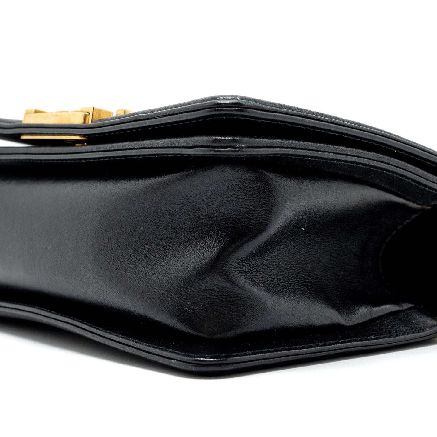 Chanel small boy bag Calfskin black