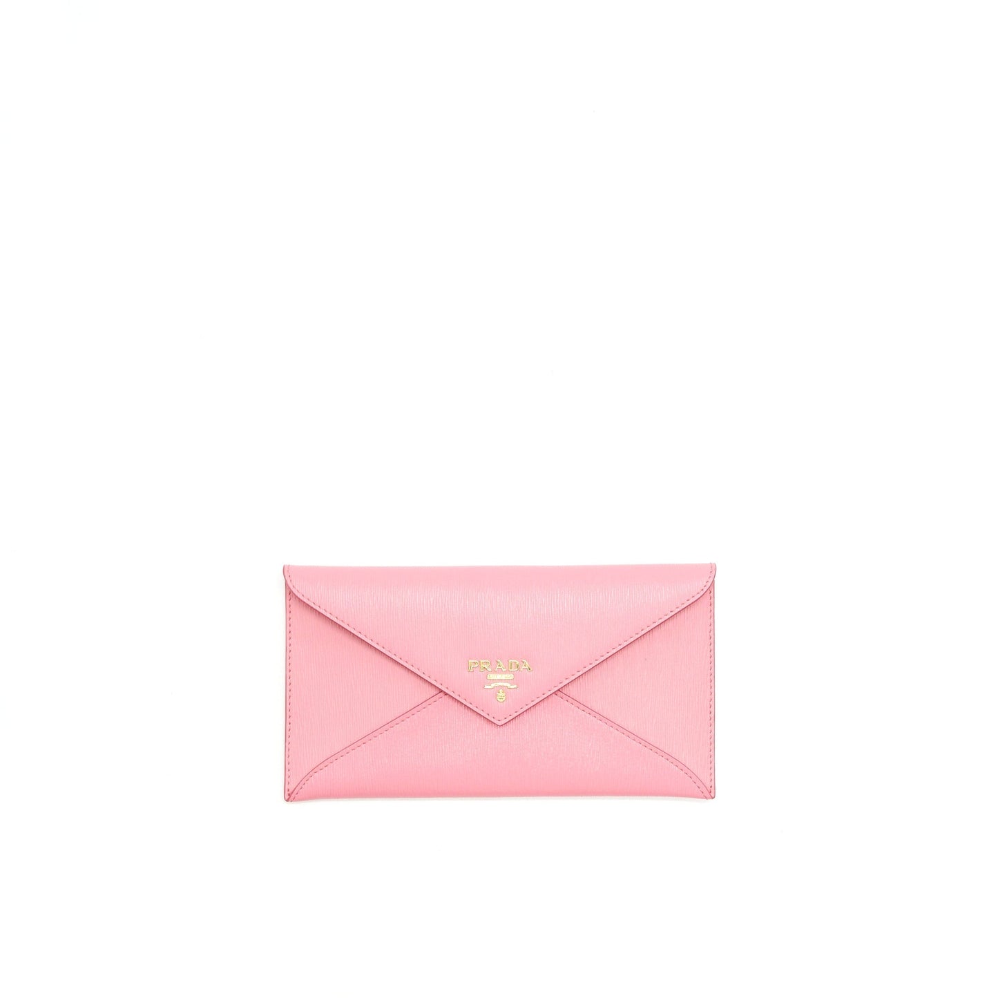 PRADA Saffiano Envelope Wallet in Pink
