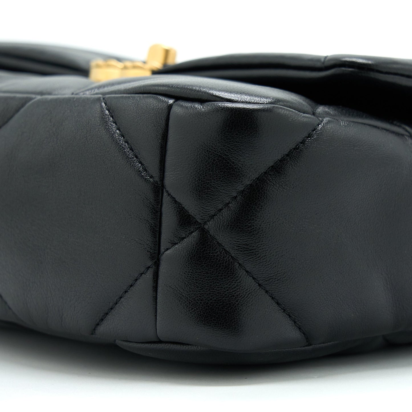 Chanel Small 19 Bag Lambskin Black With Multicolour Hardware