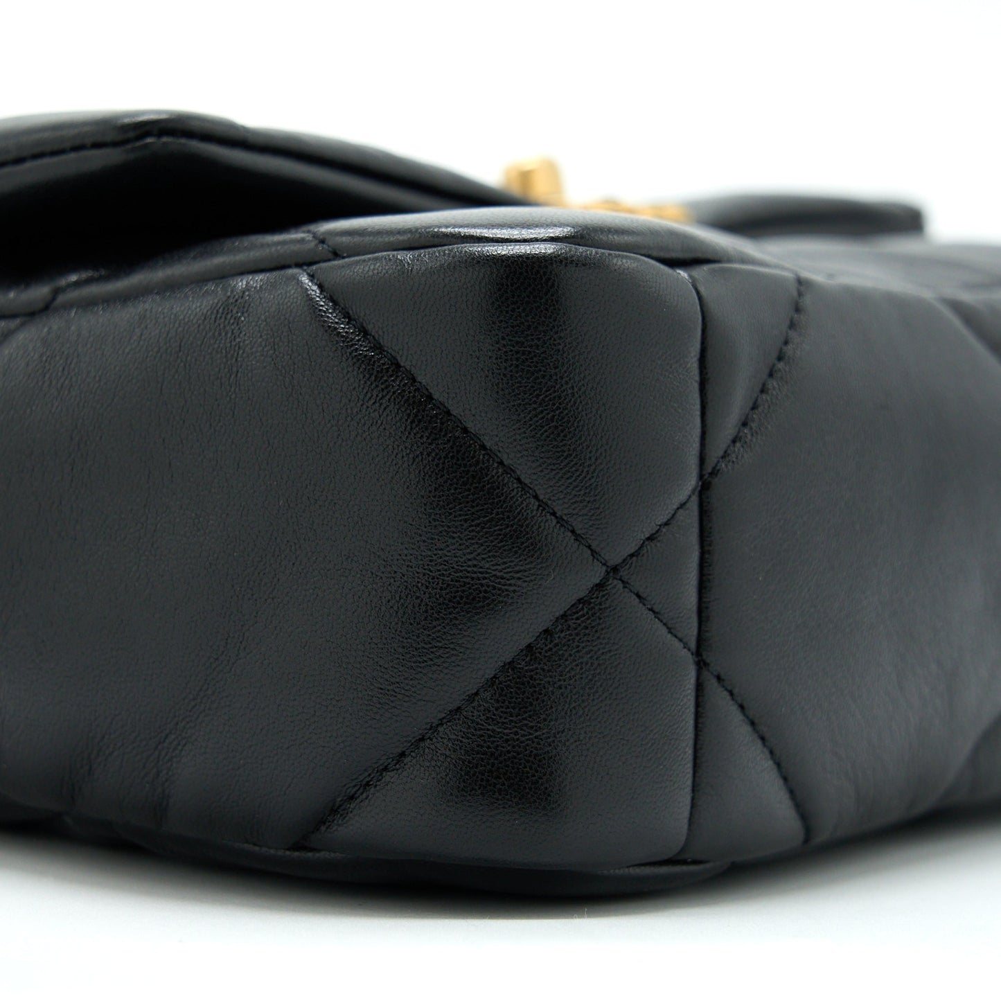Chanel Small 19 Bag Lambskin Black With Multicolour Hardware