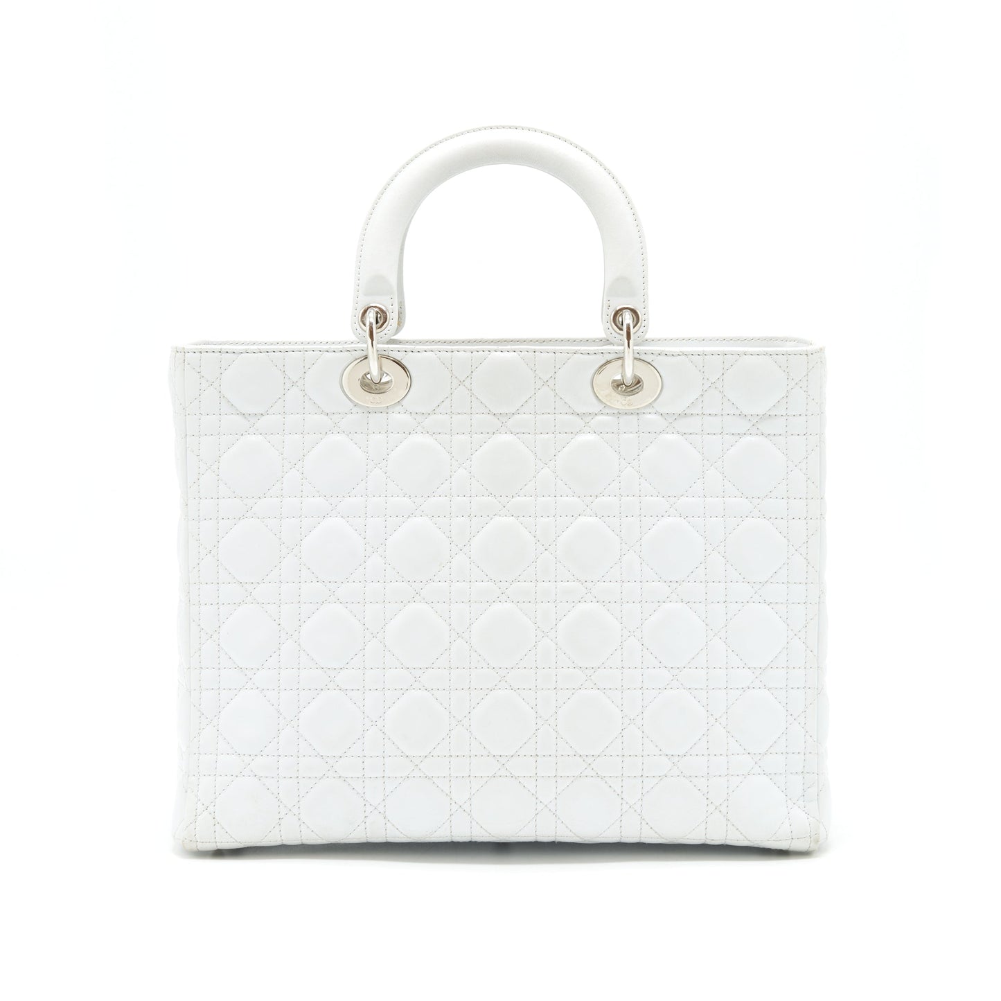 Dior Lady Dior Purse Large in White