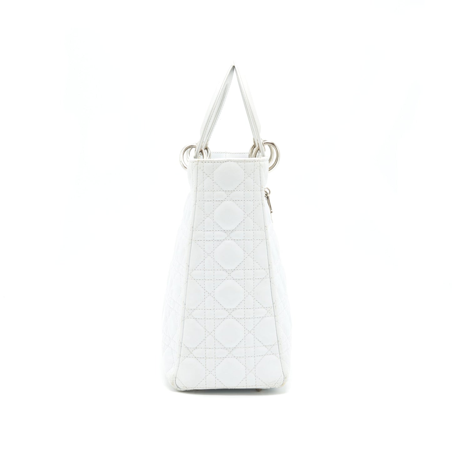 Dior Lady Dior Purse Large in White