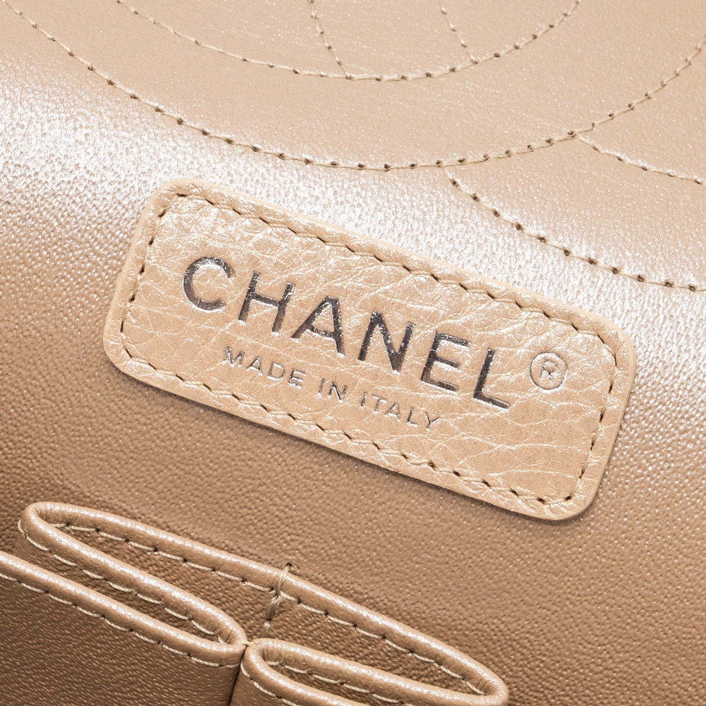 Chanel classic jumbo double flap bag caviar iridescent beige brushed