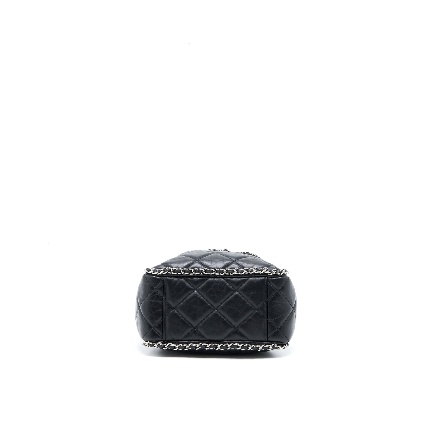 Chanel 20S Drawstring Bucket Bag Aged Calfskin Black