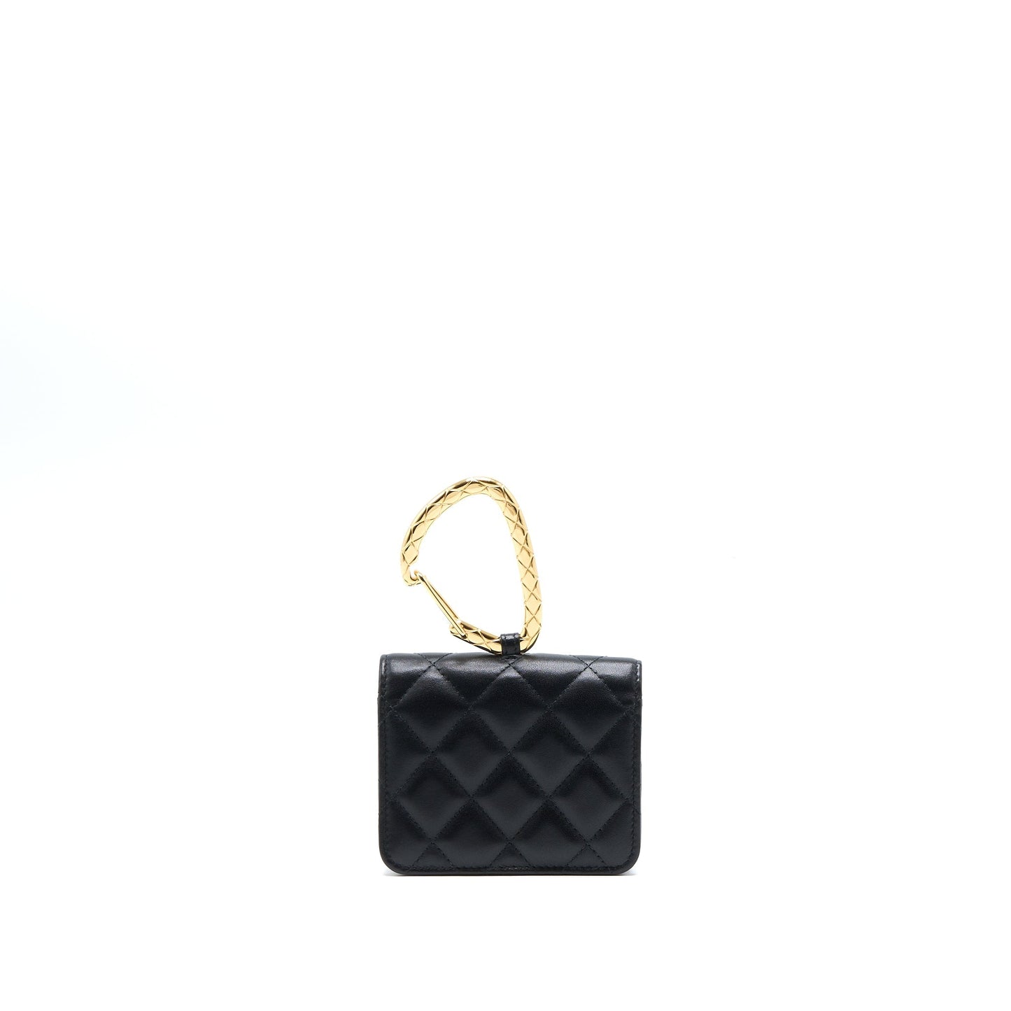 Chanel Jewel Hook Cardholder Lambskin Black