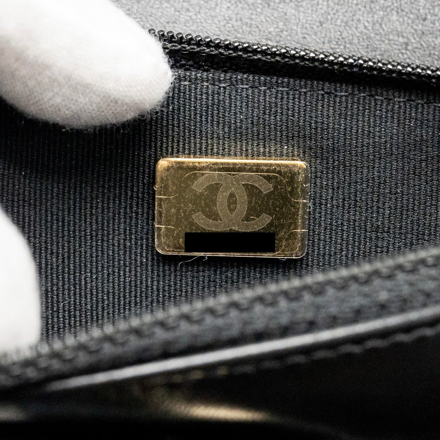 Chanel Trendy CC Wallet on Chain Lambskin Black L (Microchip)