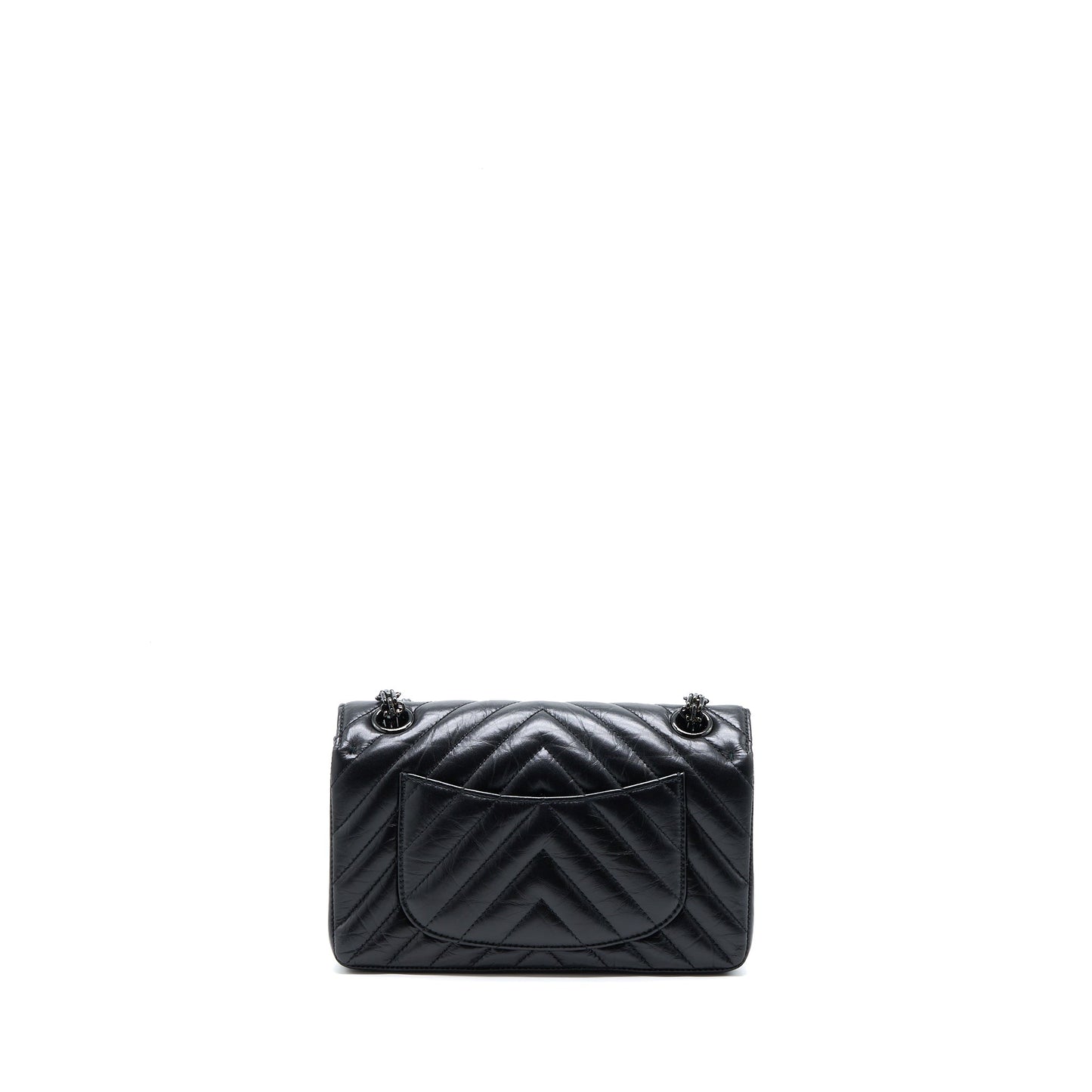 Chanel Mini Reissue 2.55 Flap Bag Chevron Aged Calfskin So Black