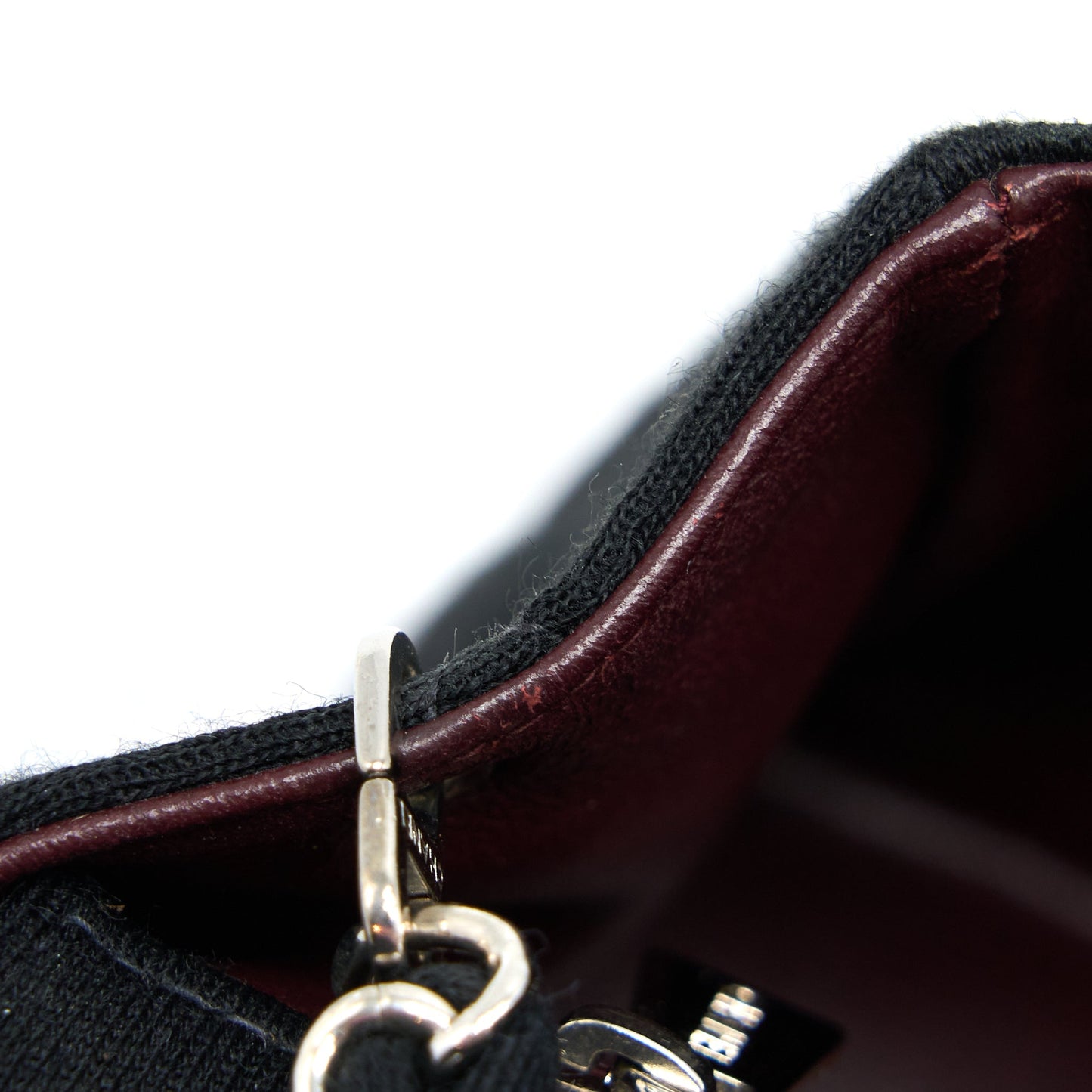 Chanel  Medium Single Flap Bag Fabric Black