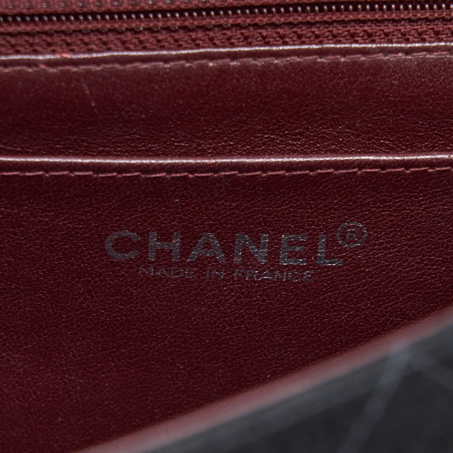 Chanel  Medium Single Flap Bag Fabric Black