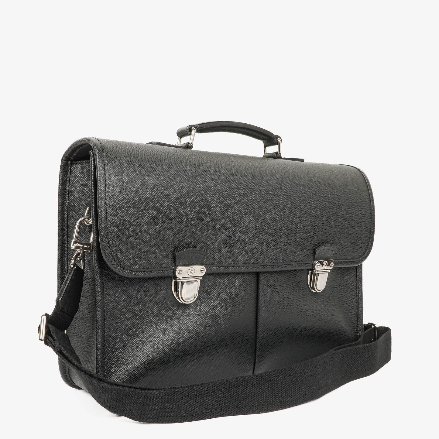 Louis Vuitton Anton Taiga Leather Briefcase Bag