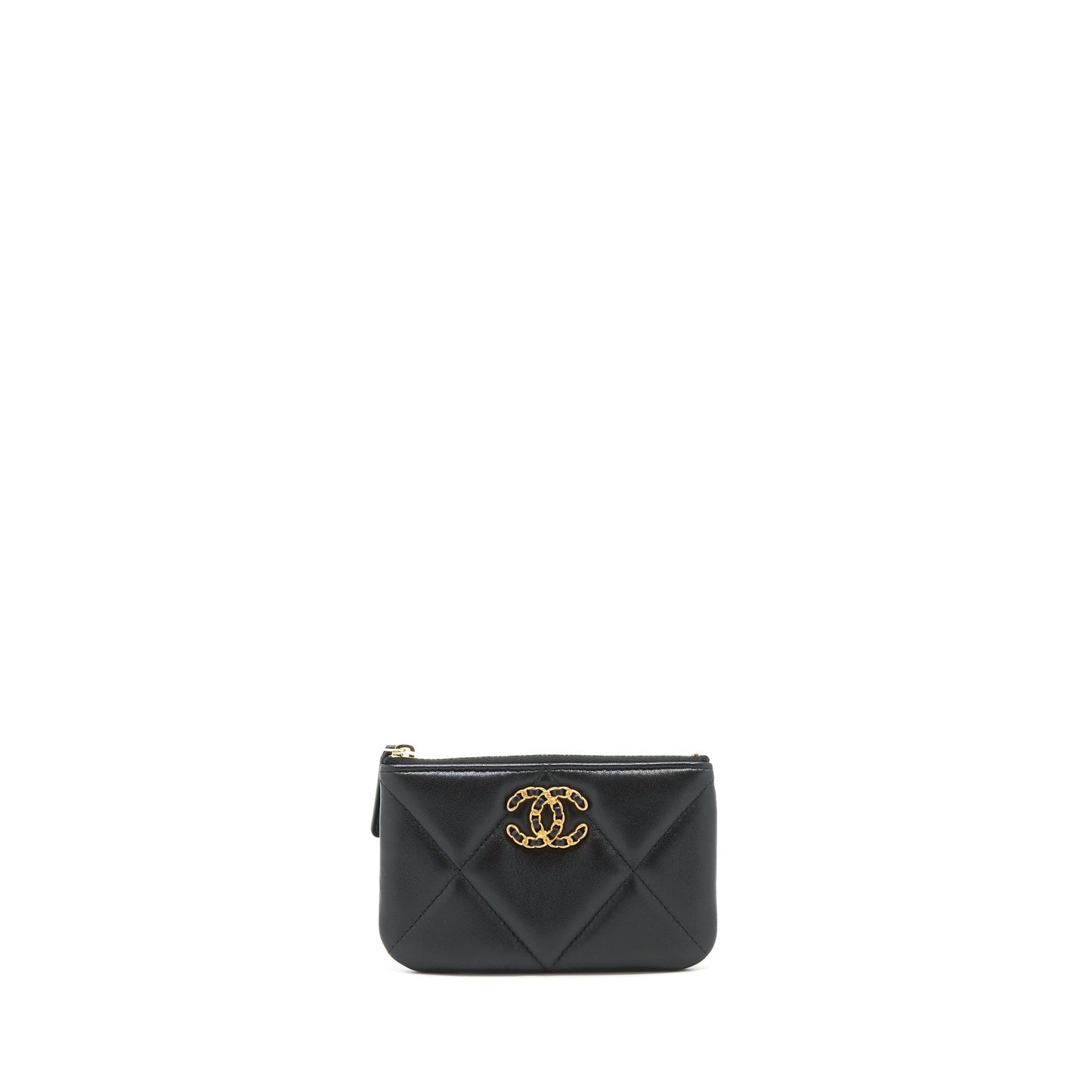 Chanel 19 Mini Pouch Lambskin Black