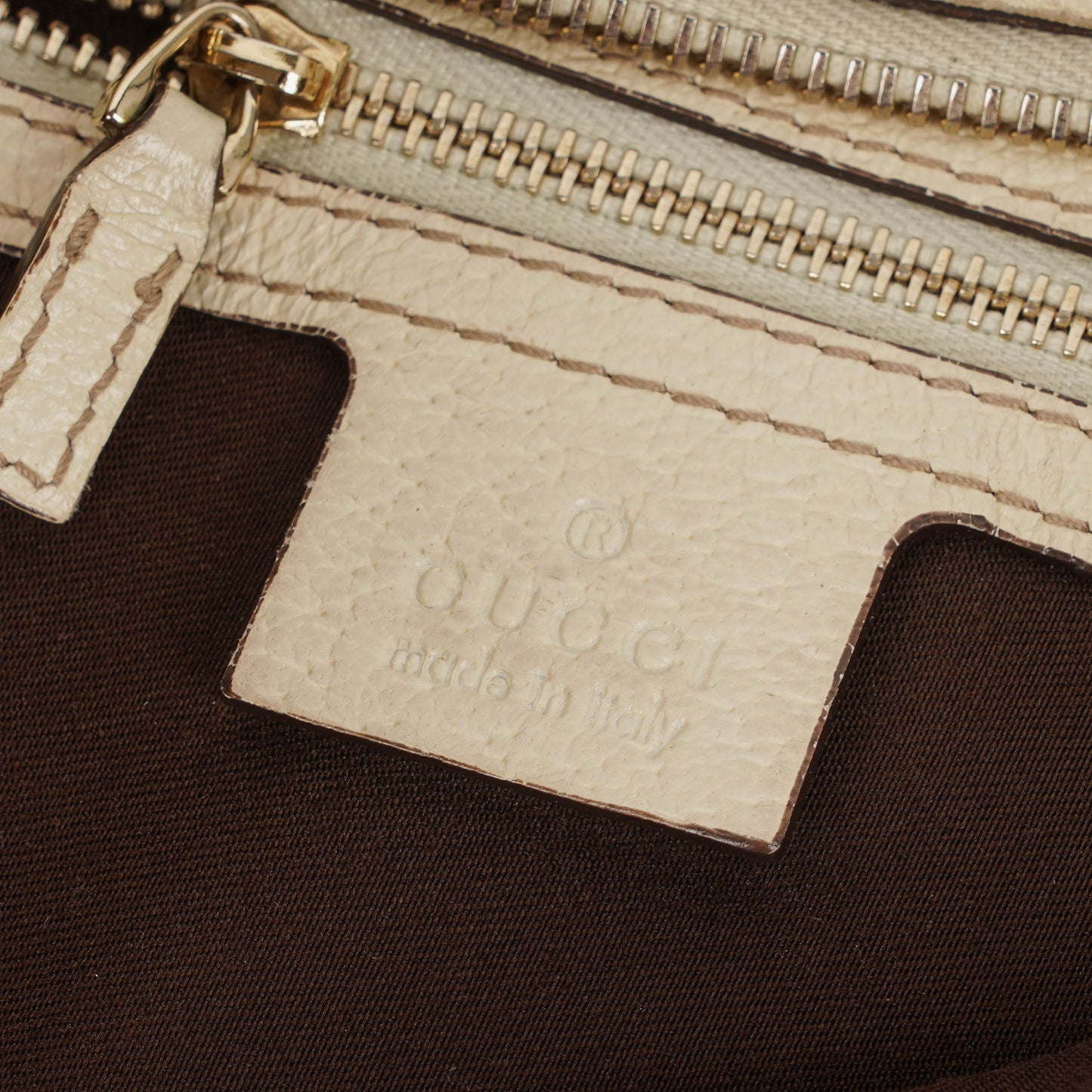 Gucci Charmy Beige GG Canvas Hobo Bag