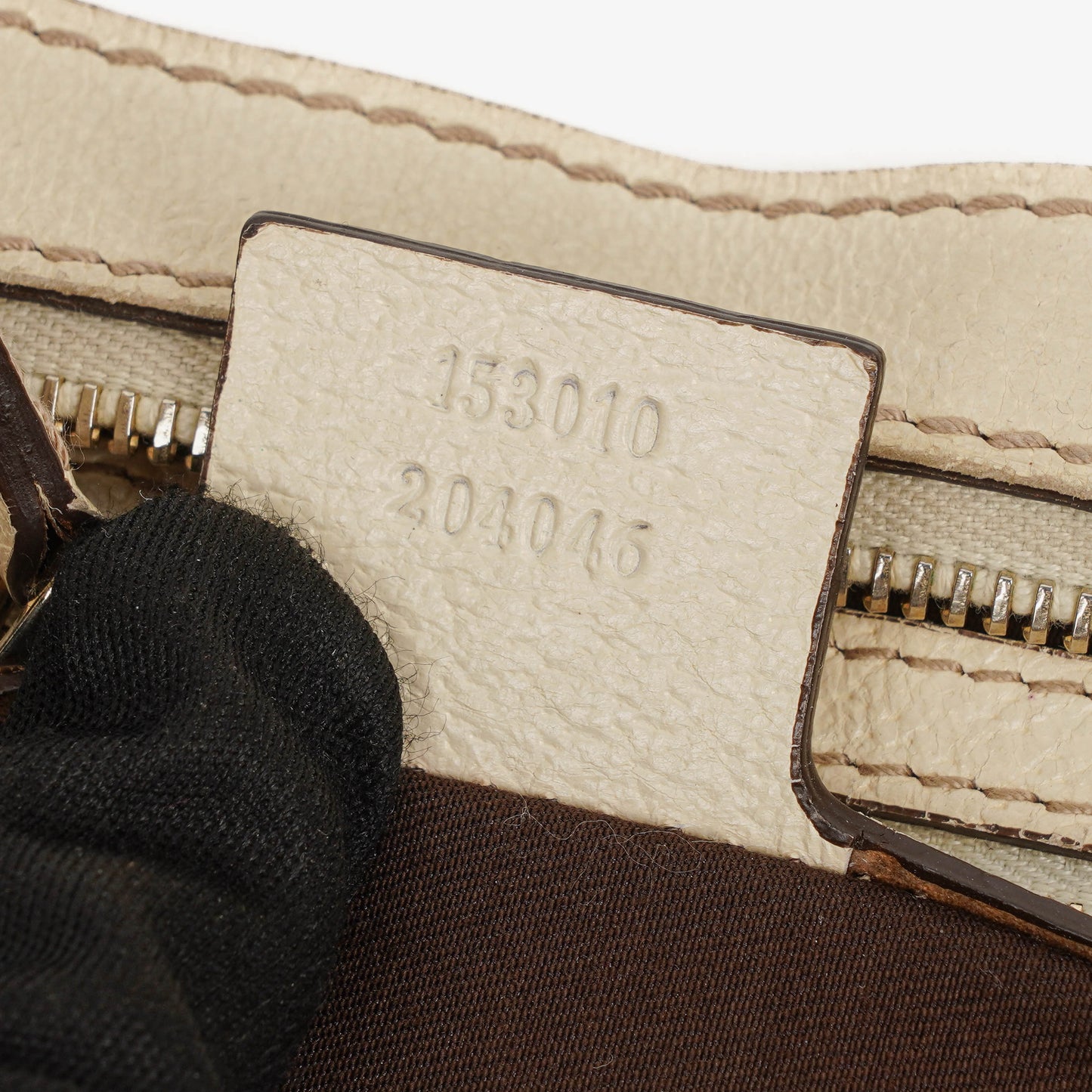 Gucci Charmy Beige GG Canvas Hobo Bag