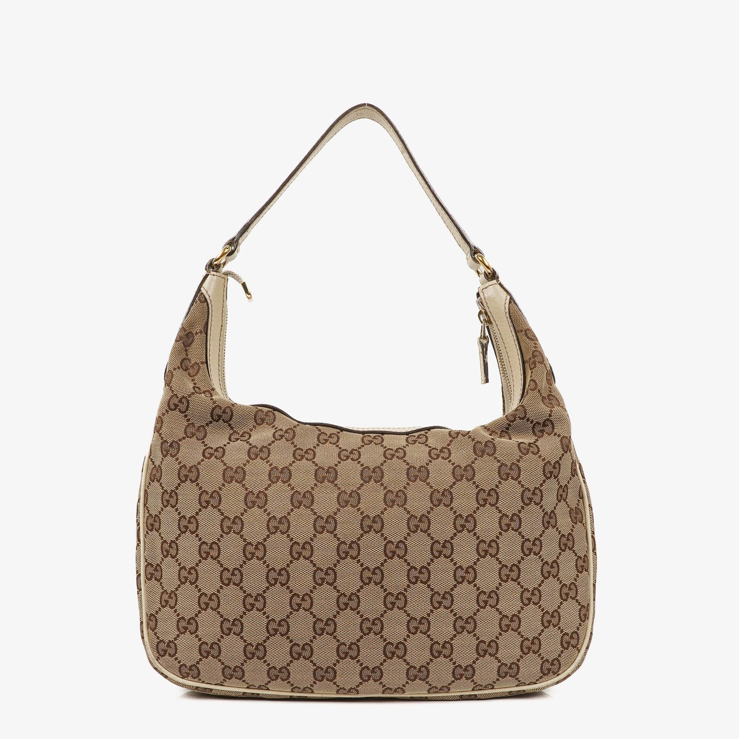 Gucci Charmy Beige GG Canvas Hobo Bag