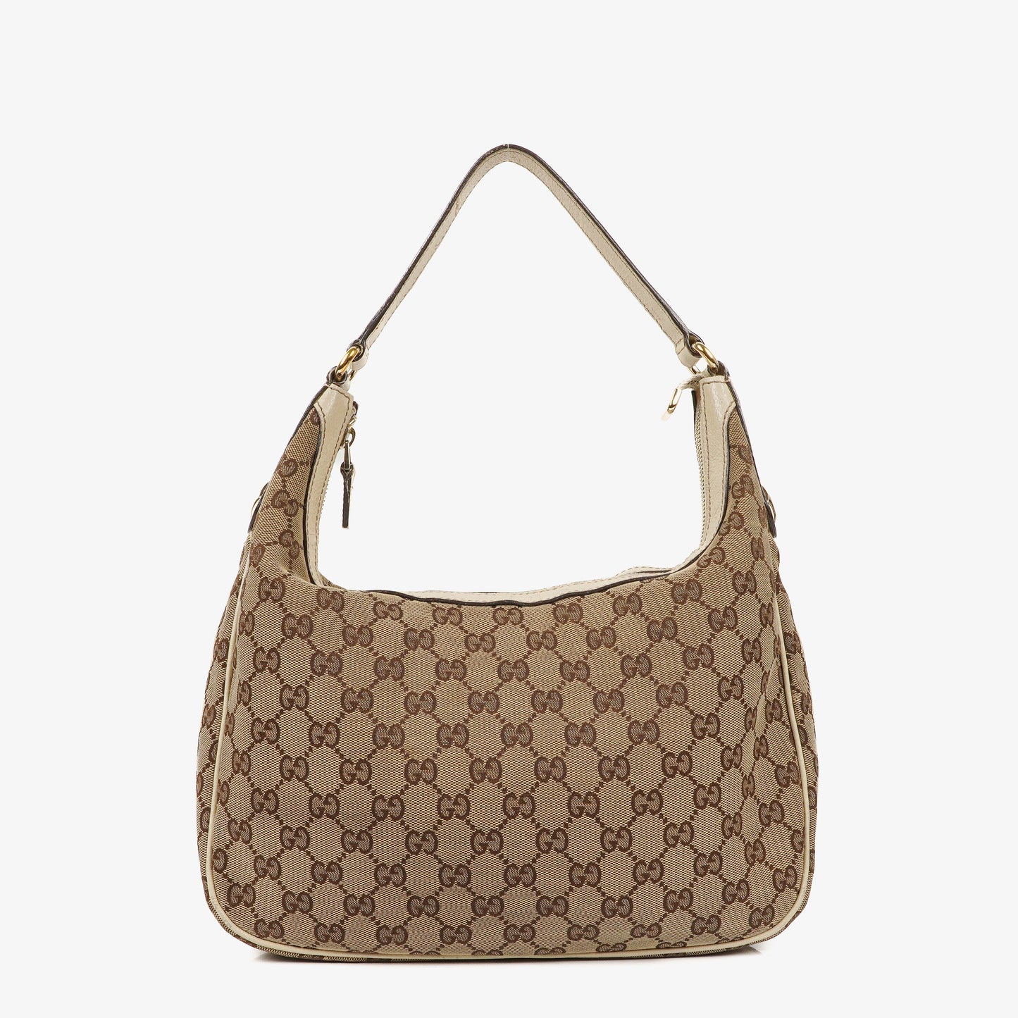 Gucci Charmy Beige GG Canvas Hobo Bag