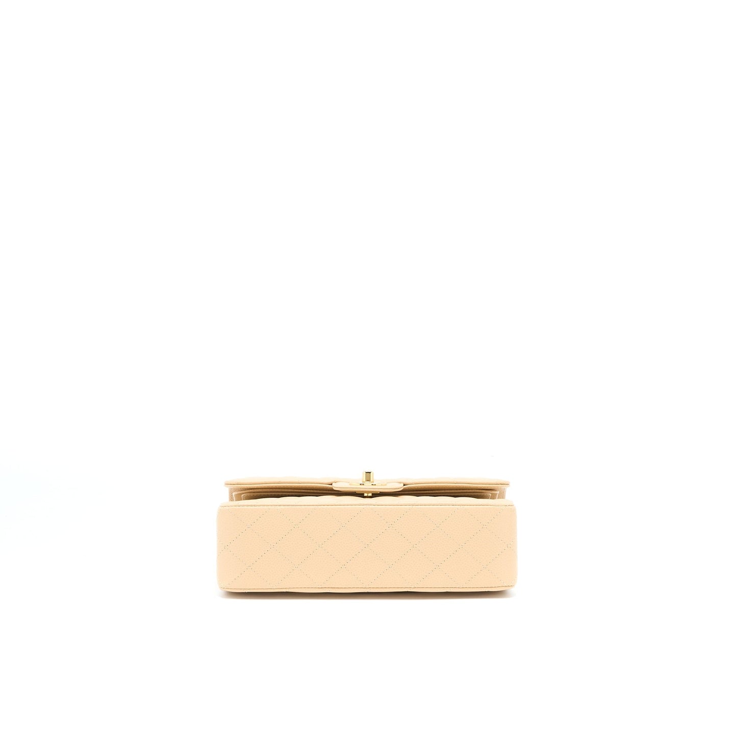 Chanel Small Classic Double Flap Bag Caviar Beige (Microchip)