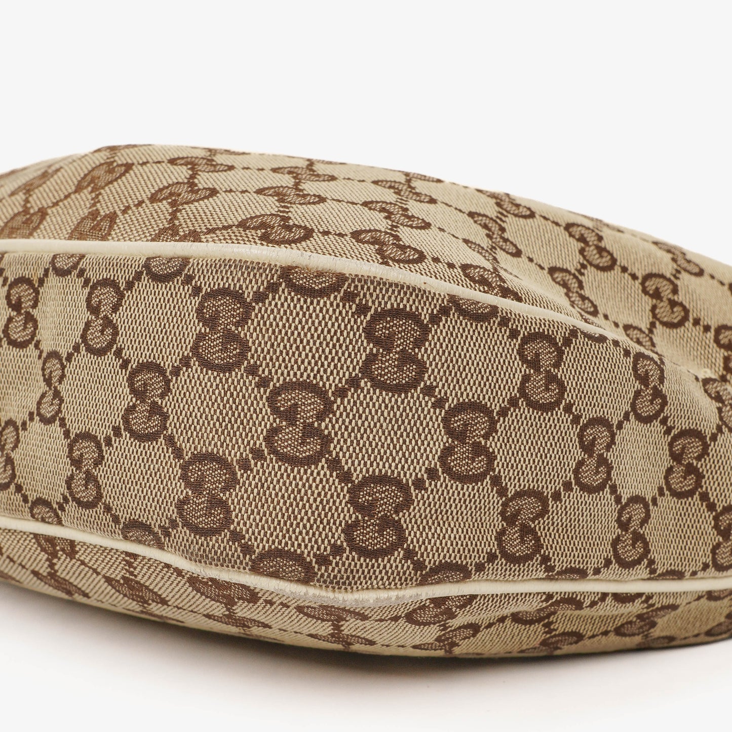 Gucci Charmy Beige GG Canvas Hobo Bag