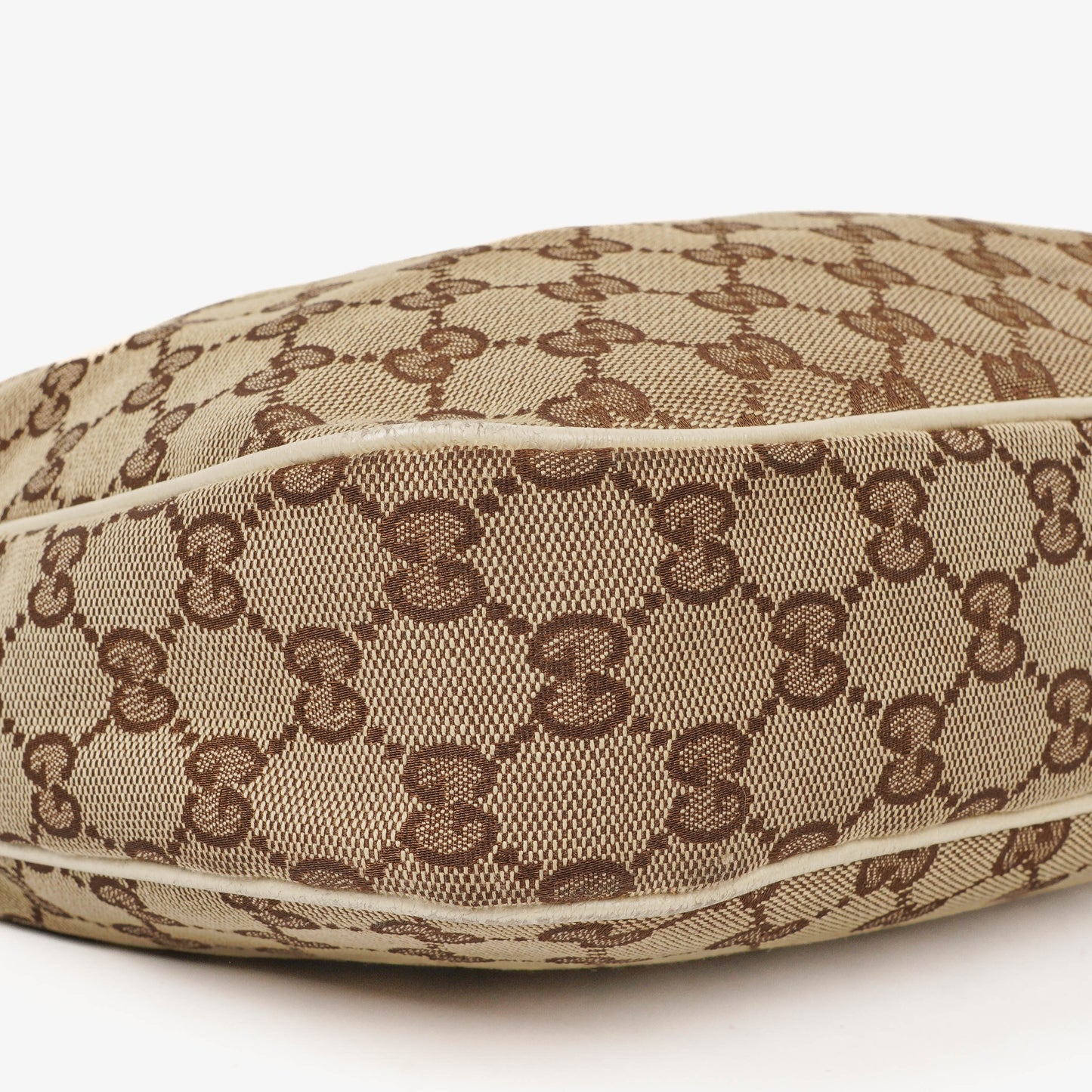 Gucci Charmy Beige GG Canvas Hobo Bag
