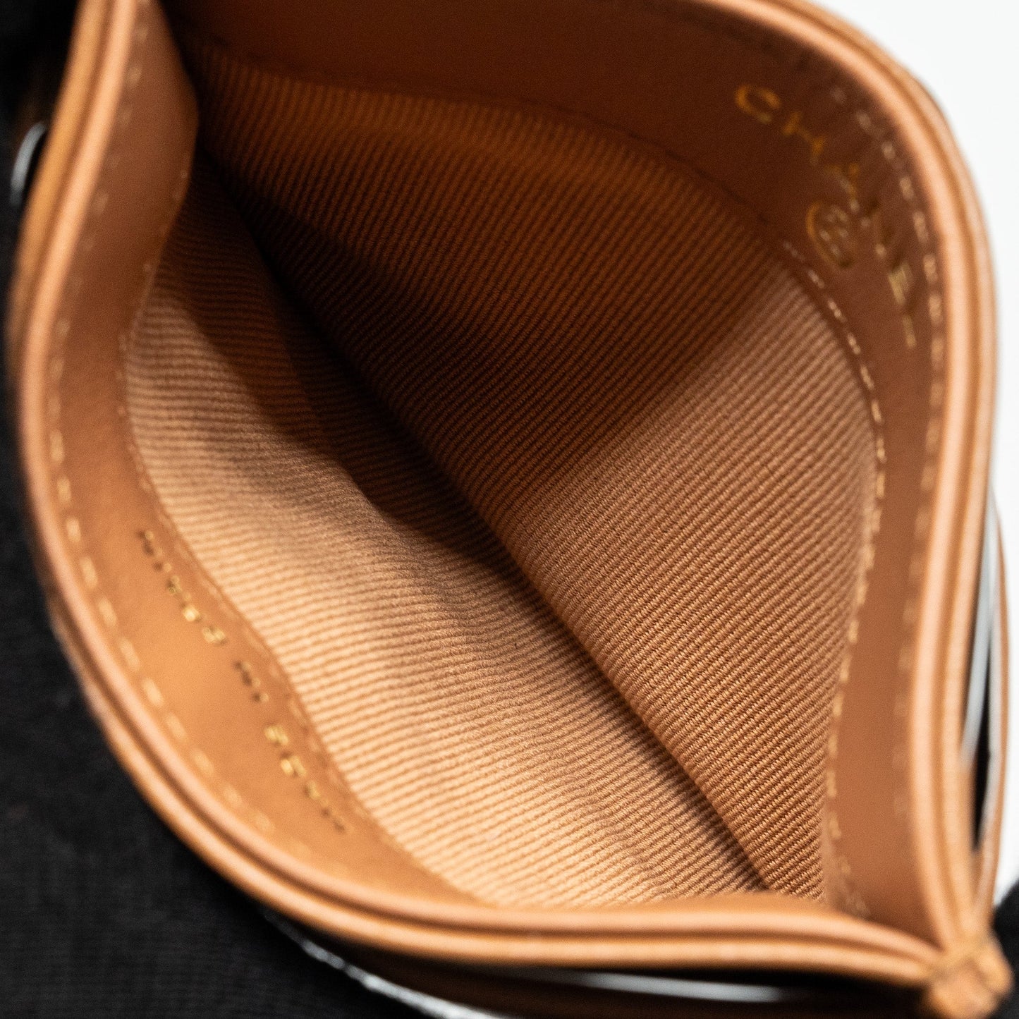 Chanel 19 Card Holder Lambskin Caramel  (Microchip)